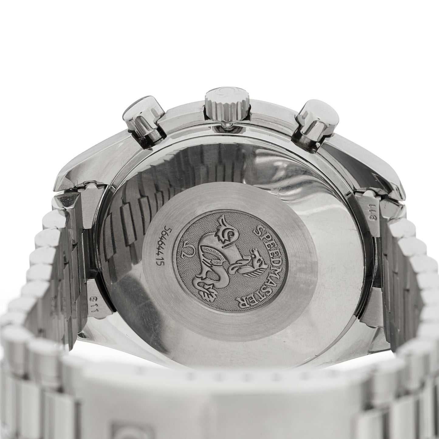 Stainless Steel 39mm Speedmaster Chronograph Automatic Watch Black 17500321