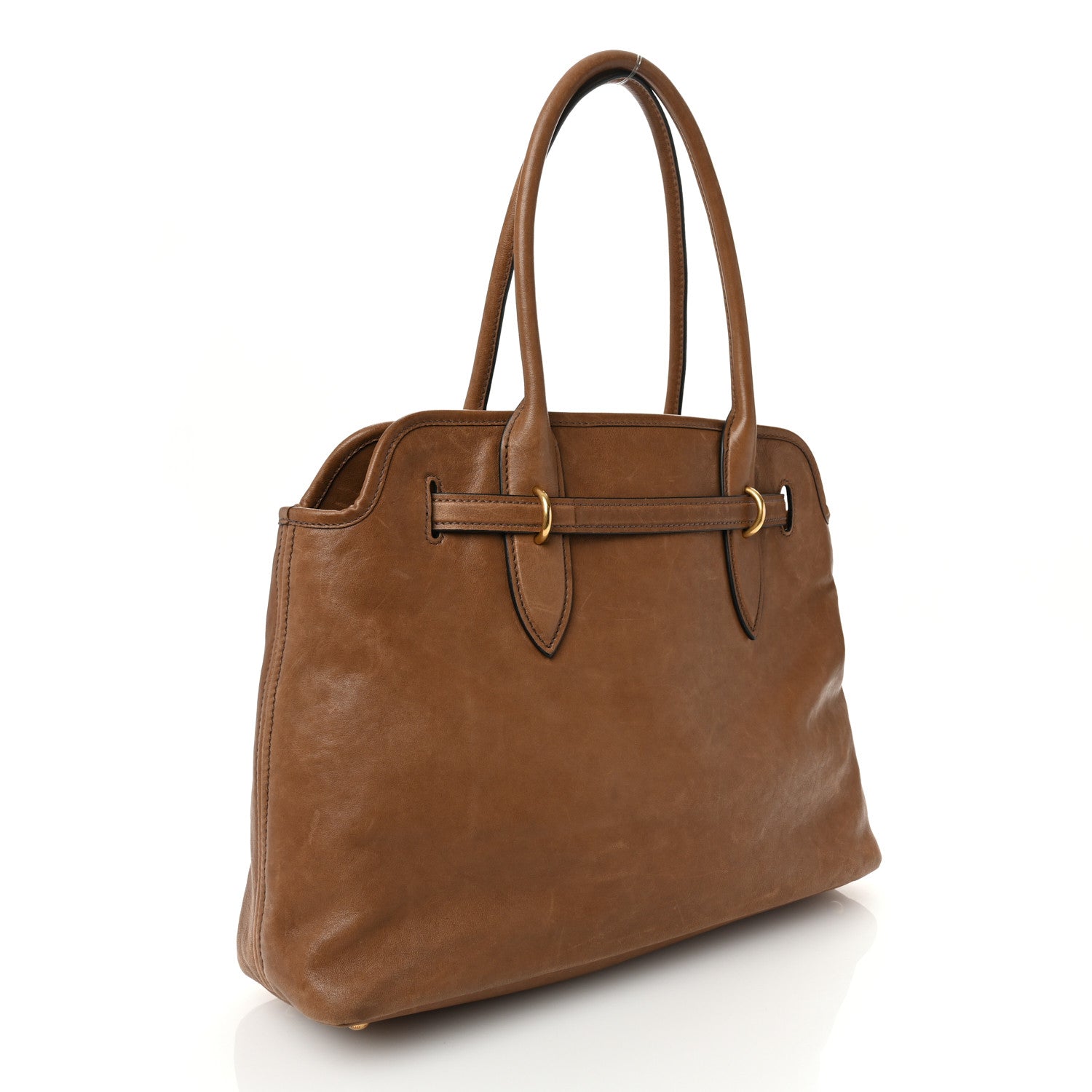 Miu Miu Nappa Medium Aventure Bag Rovere 3 of 9