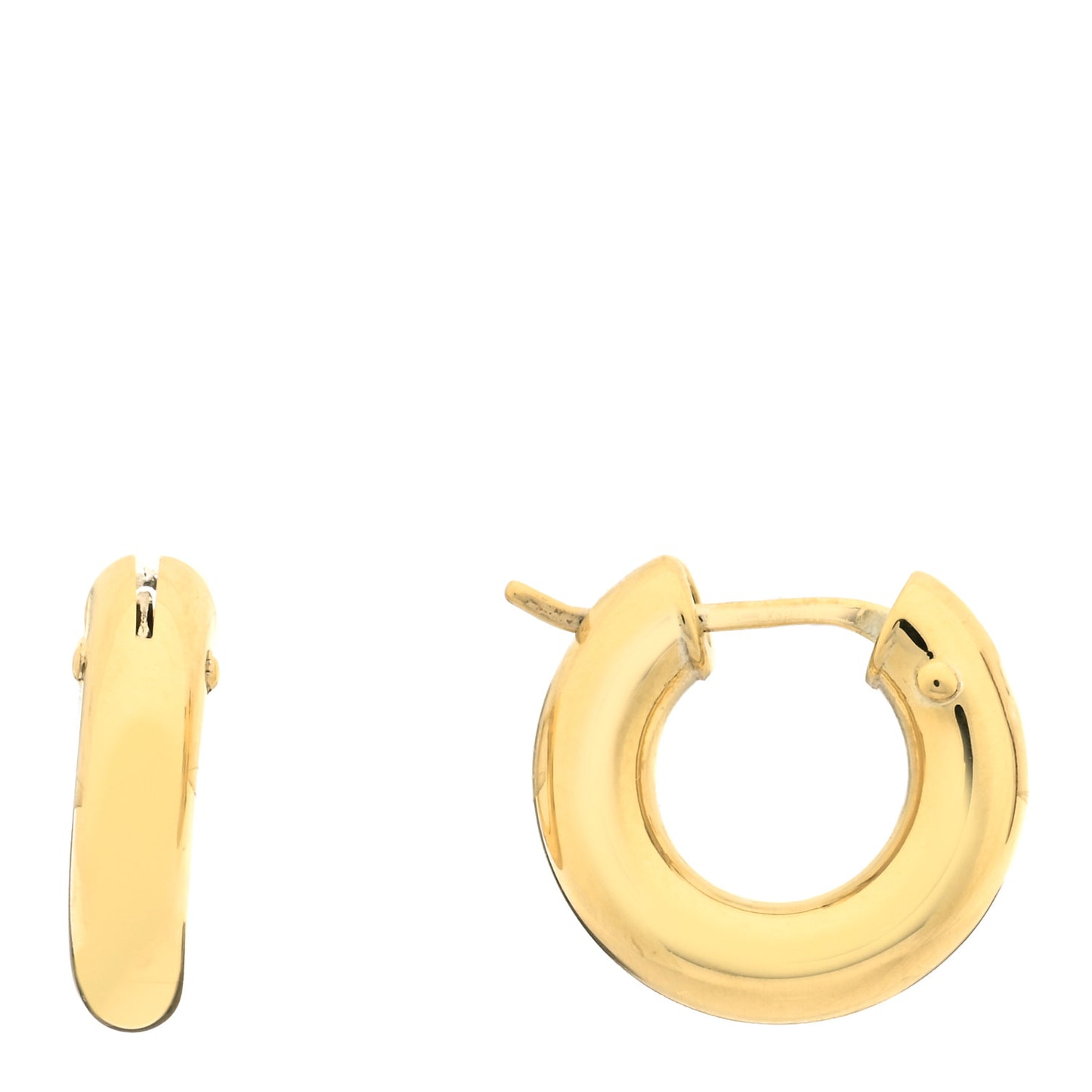 18K Yellow Gold Mini Hoop Earrings