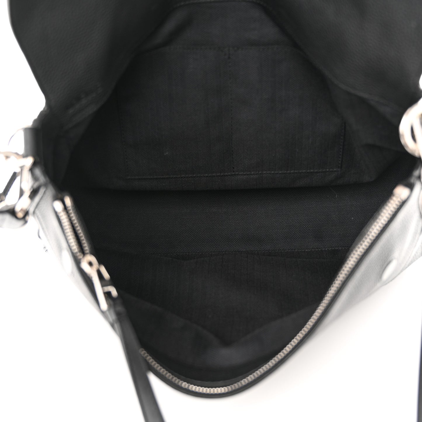 Calfskin Puzzle Messenger Bag Black