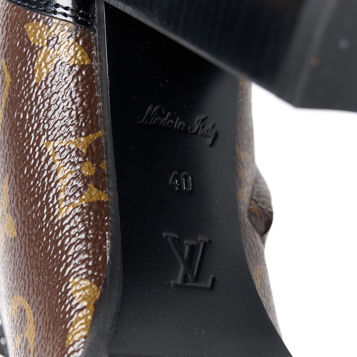 Louis Vuitton Patent Calfskin Monogram Star Trail Ankle Boots 40 Black 6 of 9