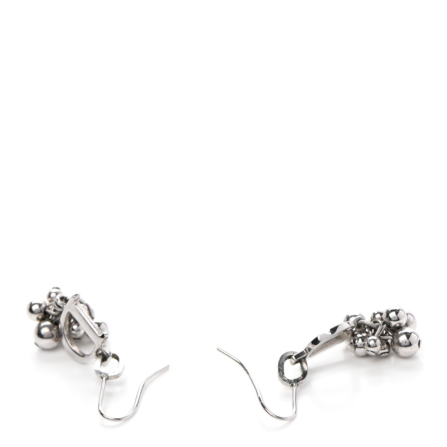Christian Dior Dangle Earrings Silver 3 of 4
