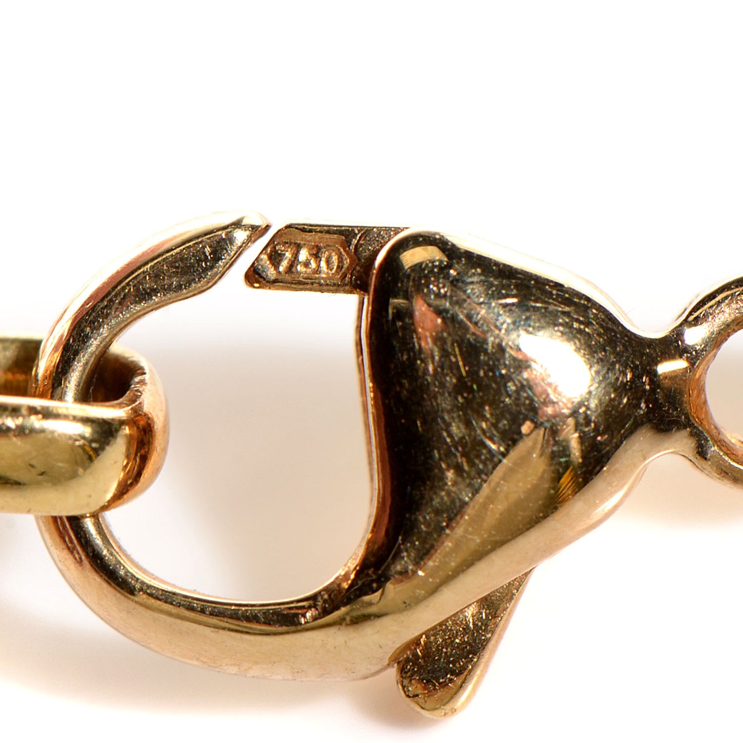 18K Yellow Gold Return To Oval Tag Choker Necklace