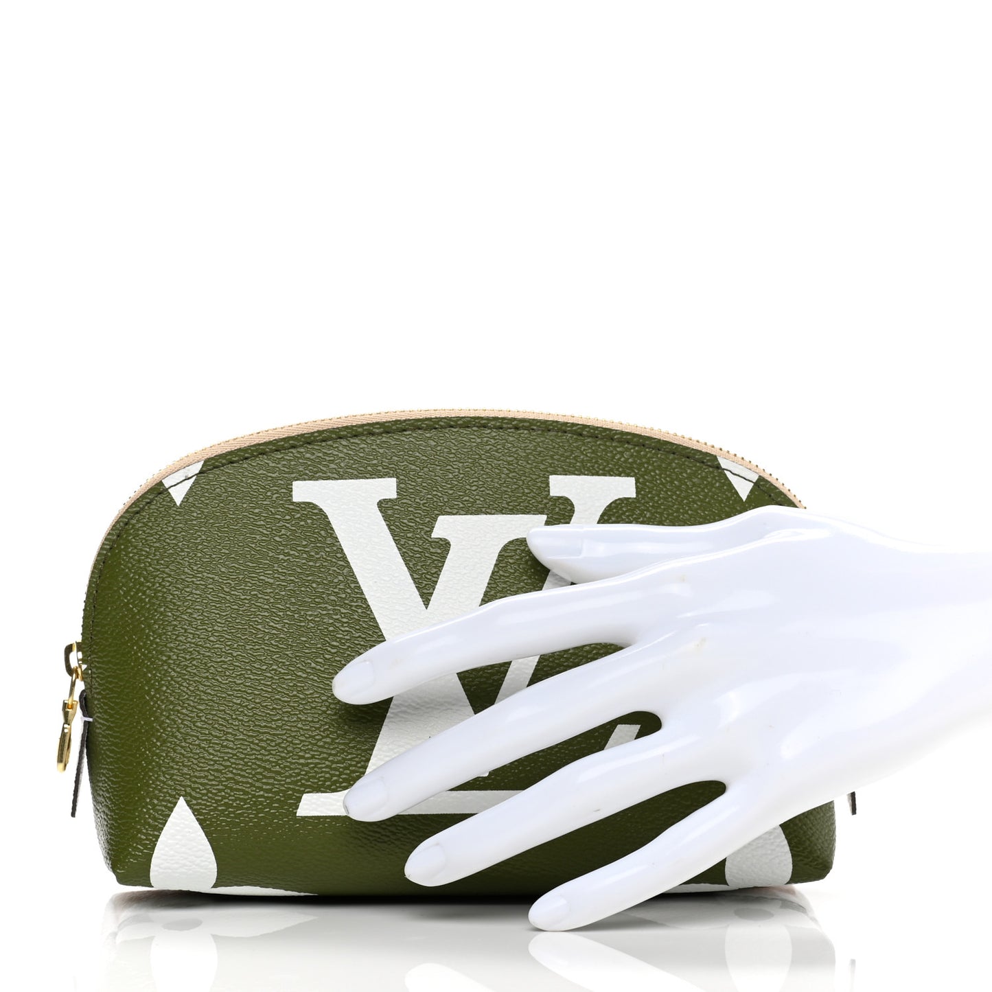 Monogram Giant Cosmetic Pouch Kaki