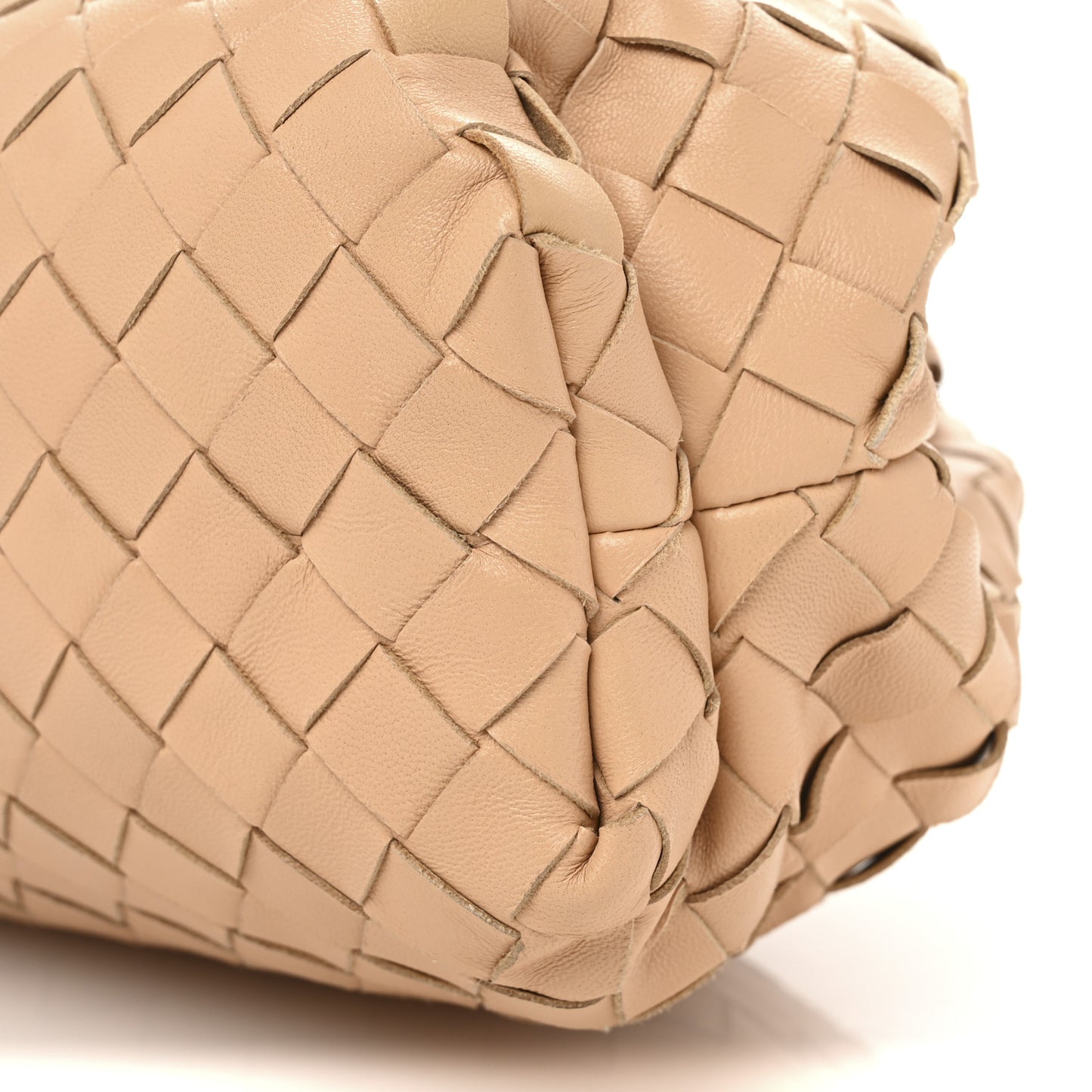 Nappa Maxi Intrecciato The Pouch Oversized Clutch Almond