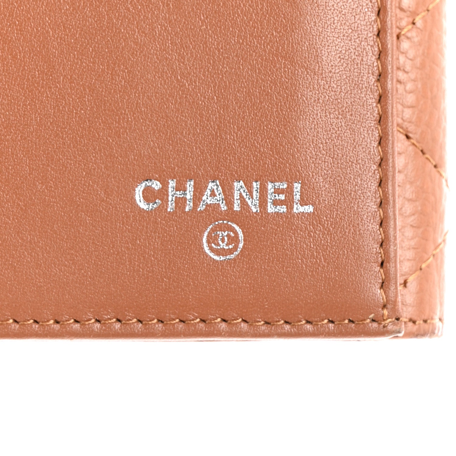 Chanel Caviar Quilted Long Flap Wallet Light Brown 7 of 14