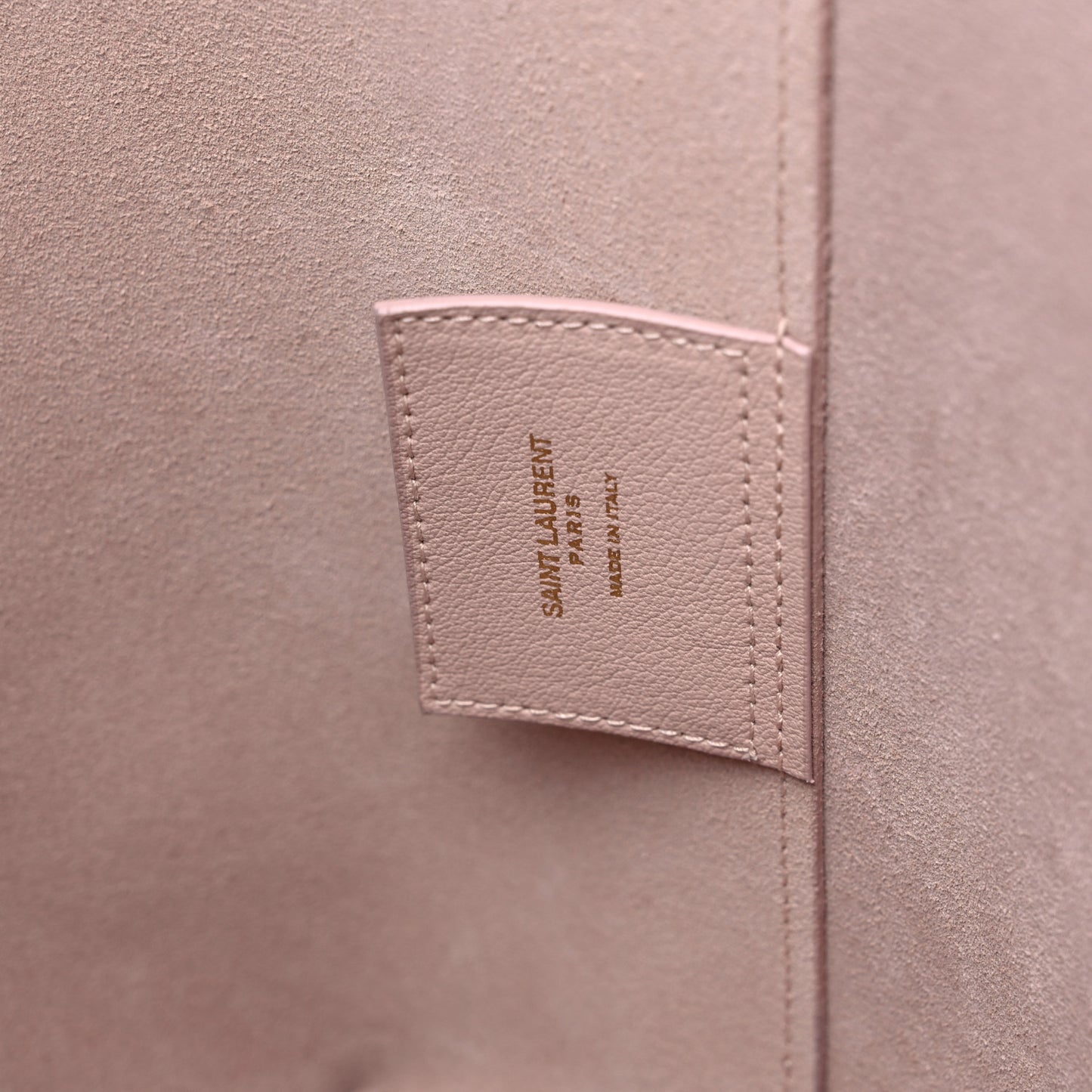 Calfskin Large Shopping Tote Pale Blush