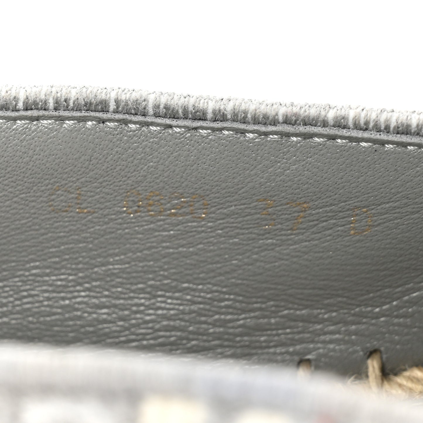 Oblique Embroidered Granville 15mm Espadrilles 37 Grey Stone