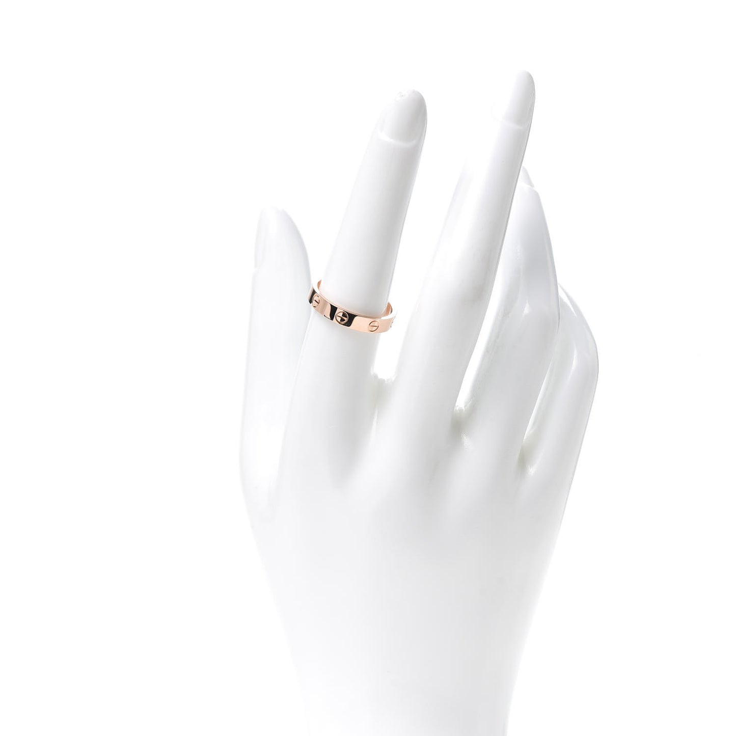 18K Pink Gold 3.5mm LOVE Wedding Band Ring 56 7.75