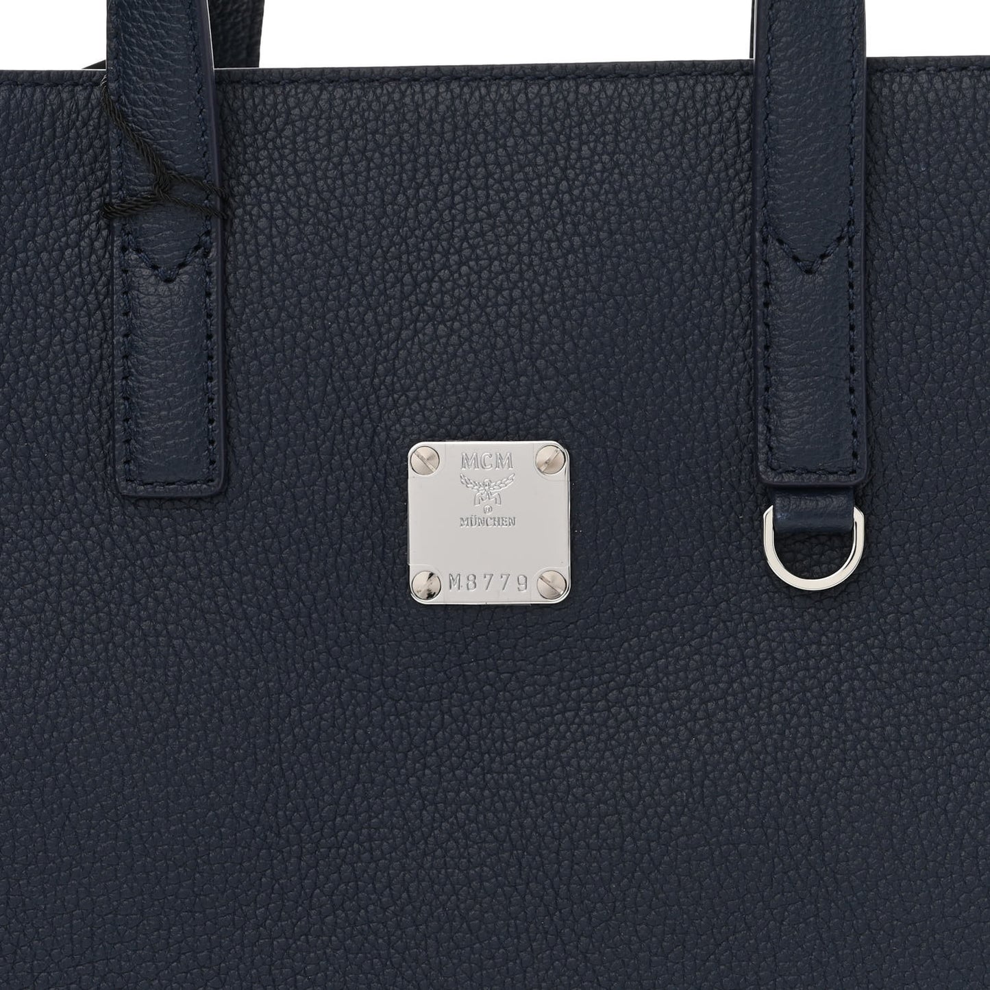 Grained Calfskin Camouflage Small Tote Black Camo