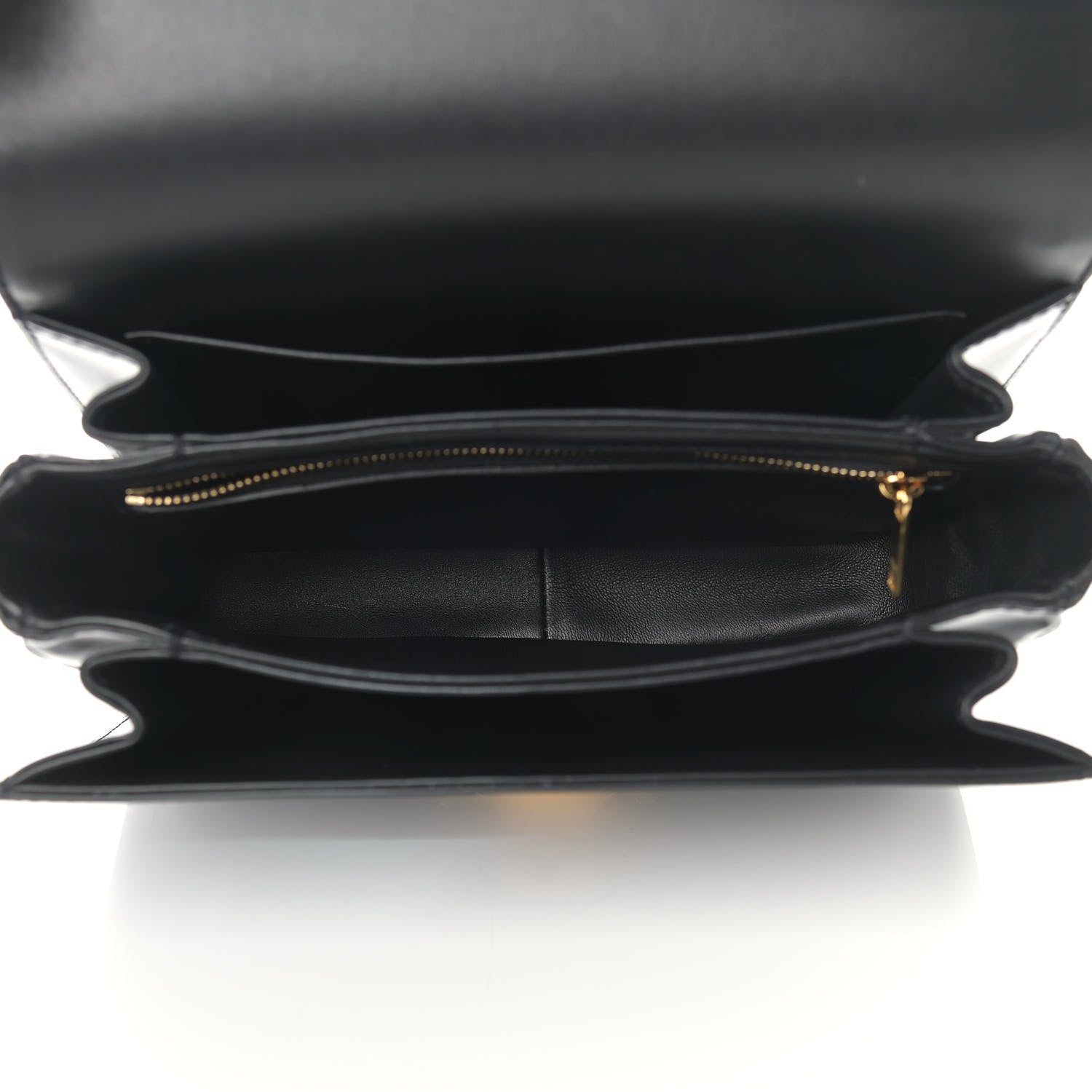 Celine Shiny Calfskin Medium Triomphe Black 5 of 12