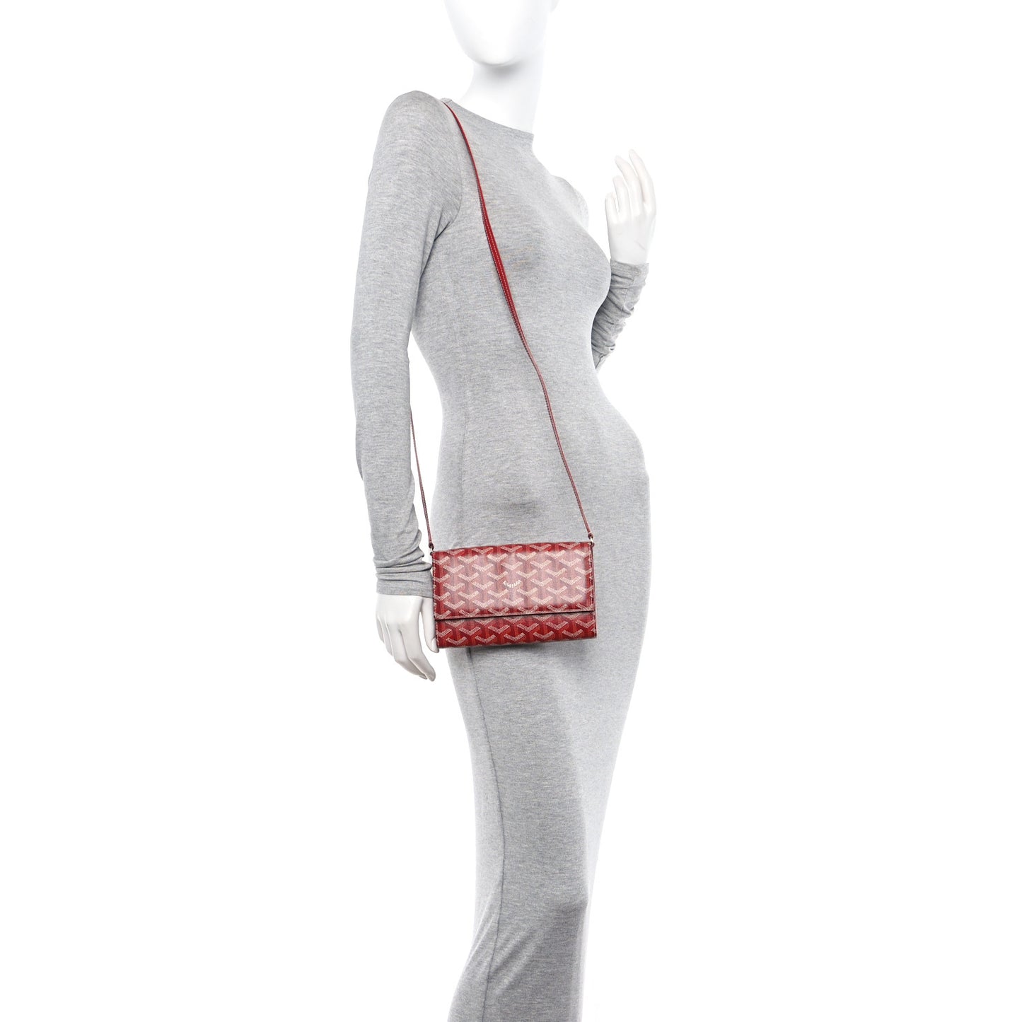 Goyardine Varenne Continental Wallet Red