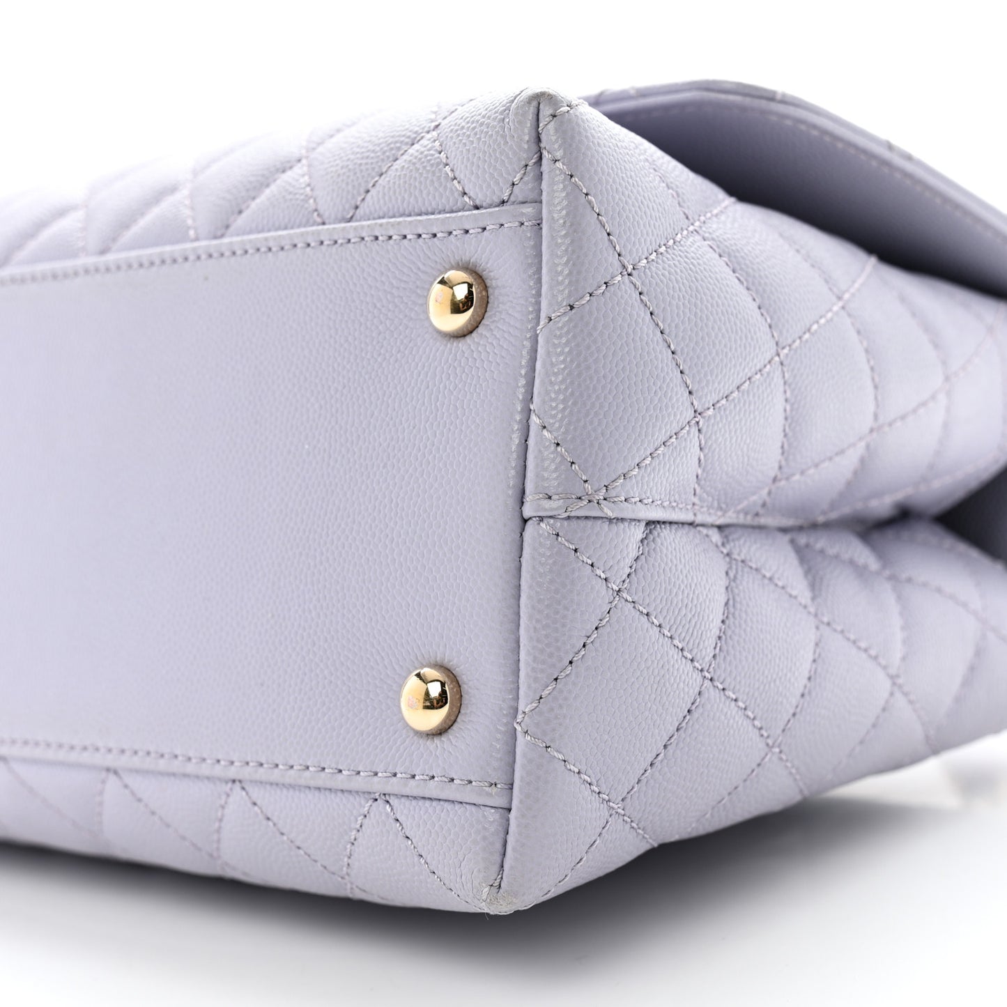 Caviar Quilted Small Coco Handle Flap Light Purple