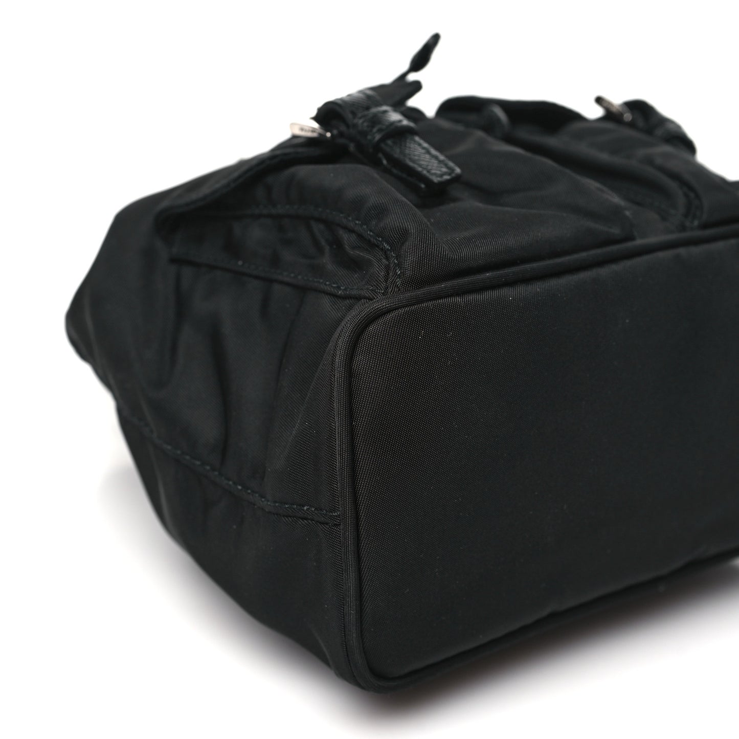 Nylon Vela Mini Crossbody Backpack Black