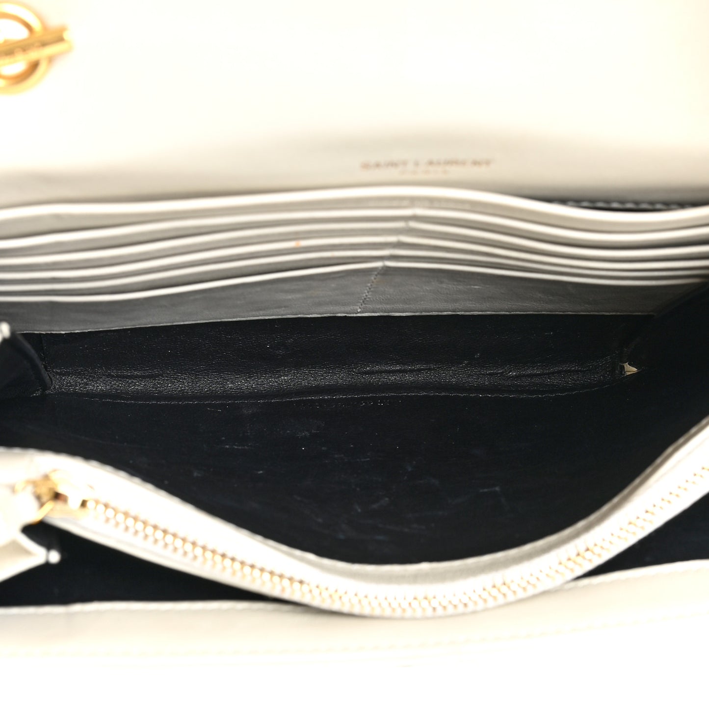 Lambskin Matelasse Small Vicky Chain Bag White