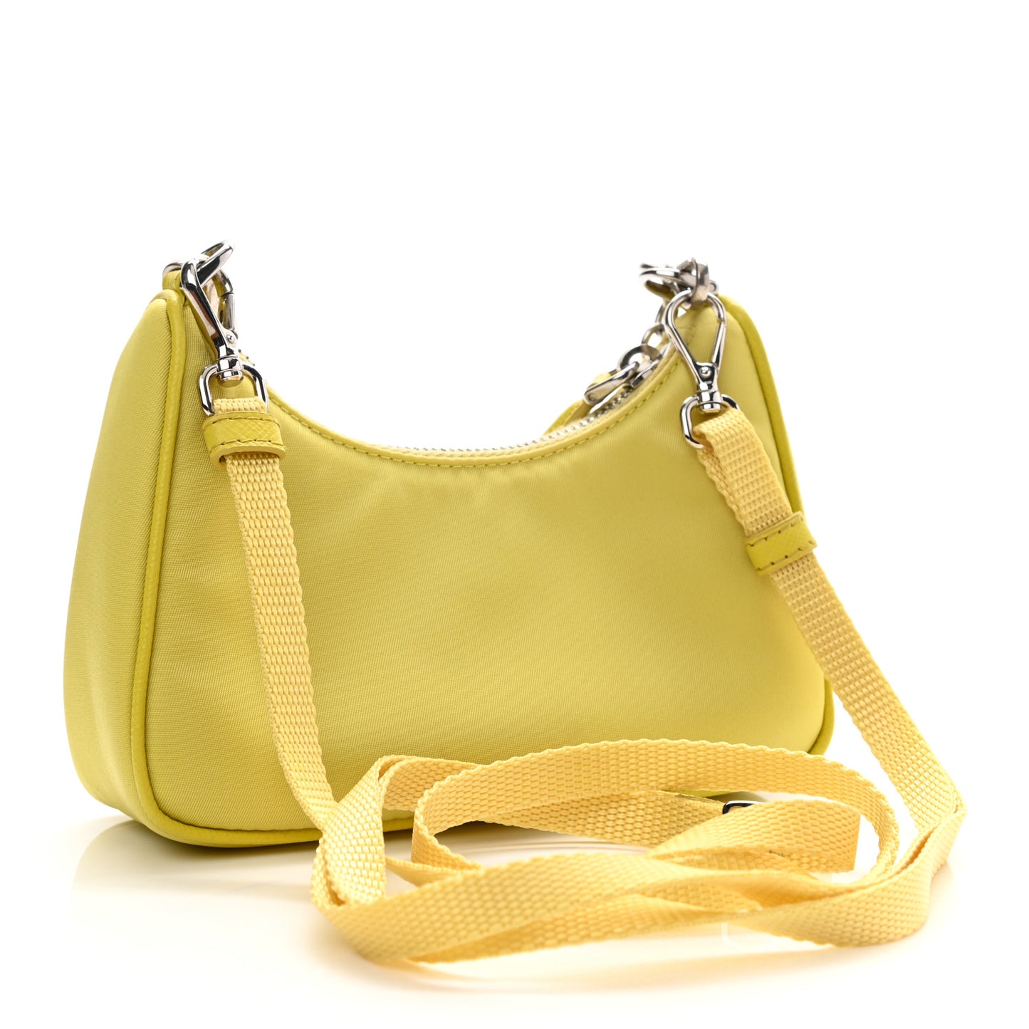 Tessuto Nylon Saffiano Mini Re-Edition 2000 Shoulder Bag Ananas