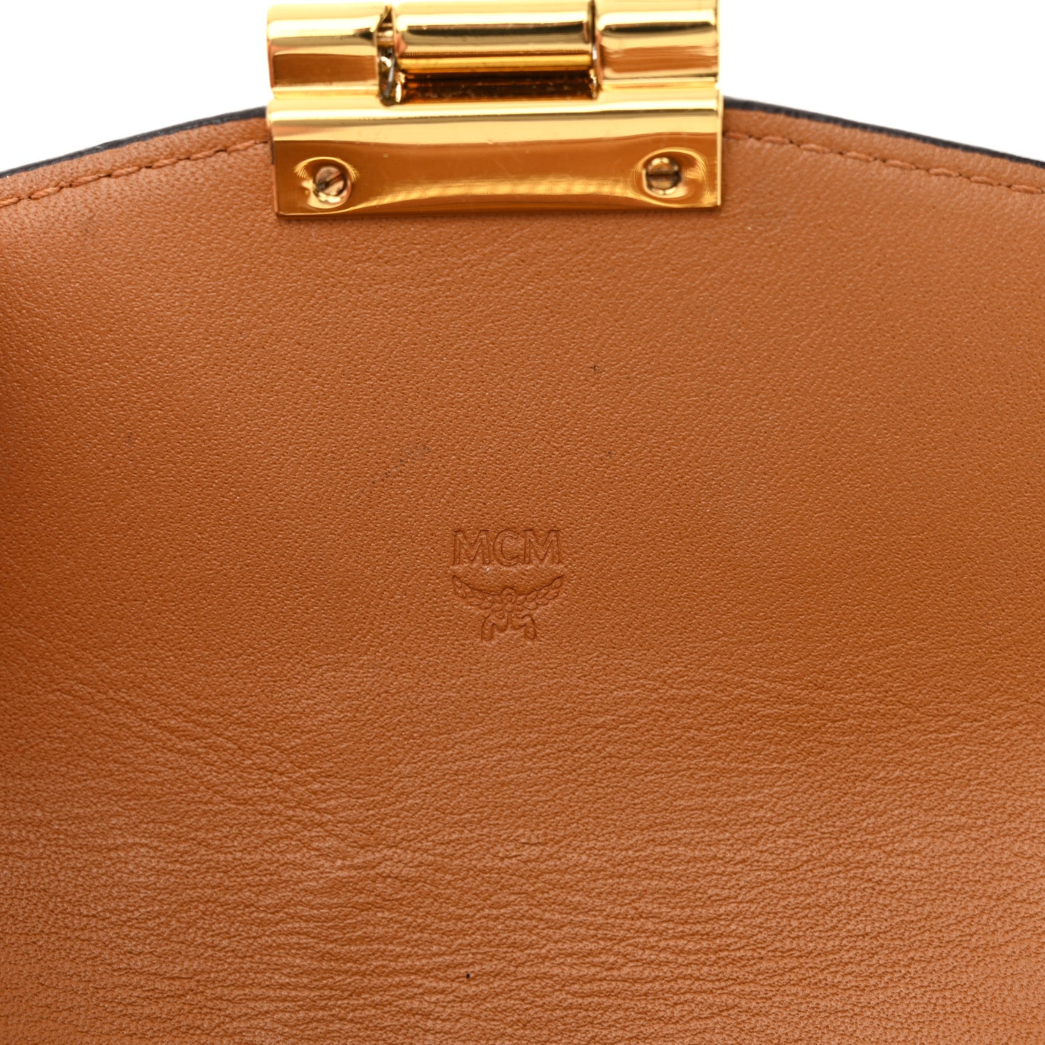 MCM Visetos Large Patricia Wallet On Chain Cognac 6 of 15