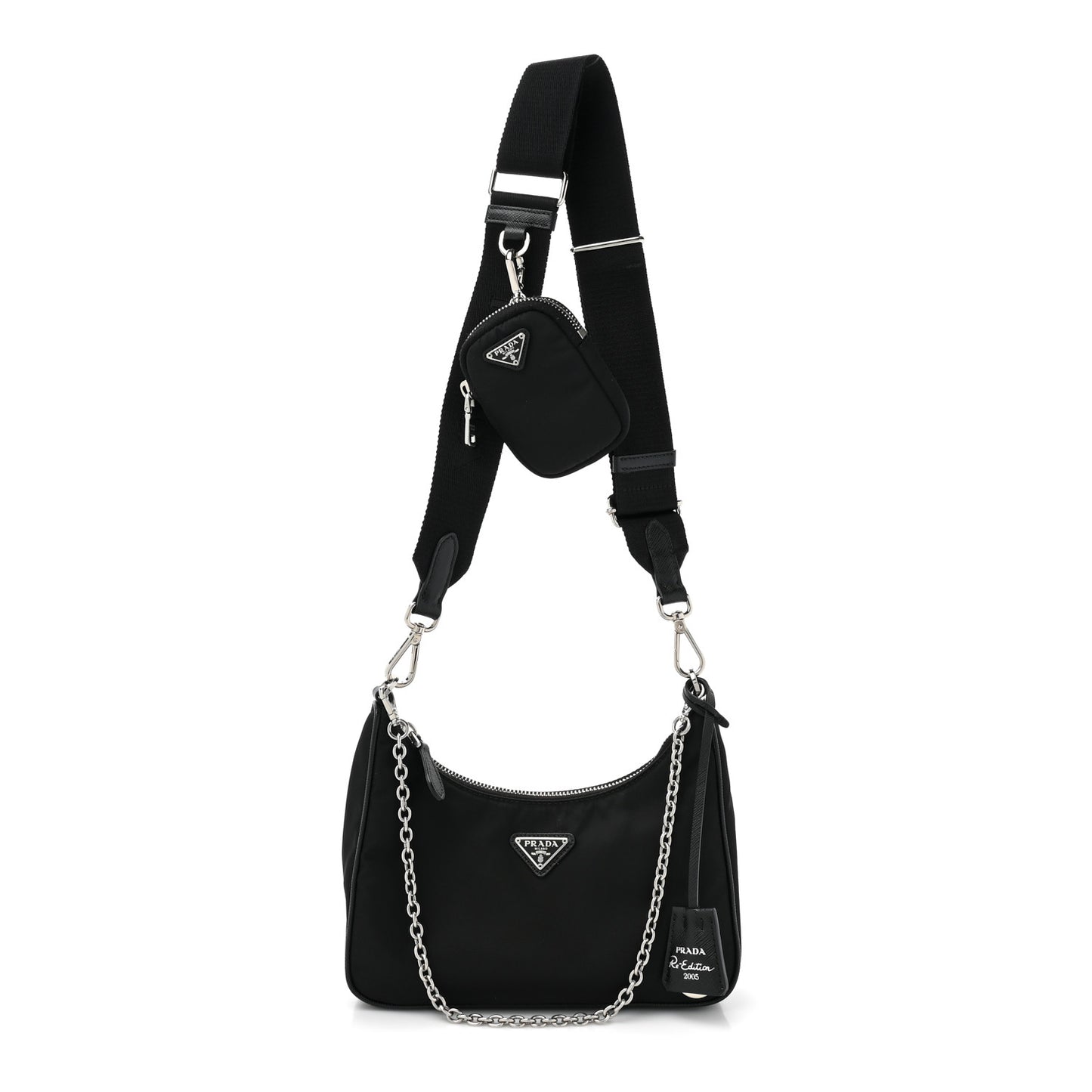 Nylon Re-Edition 2005 Shoulder Bag Black
