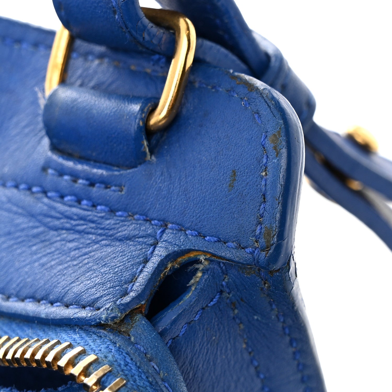 Saint Laurent Calfskin Small Classic Y Cabas Royal Blue 16 of 18