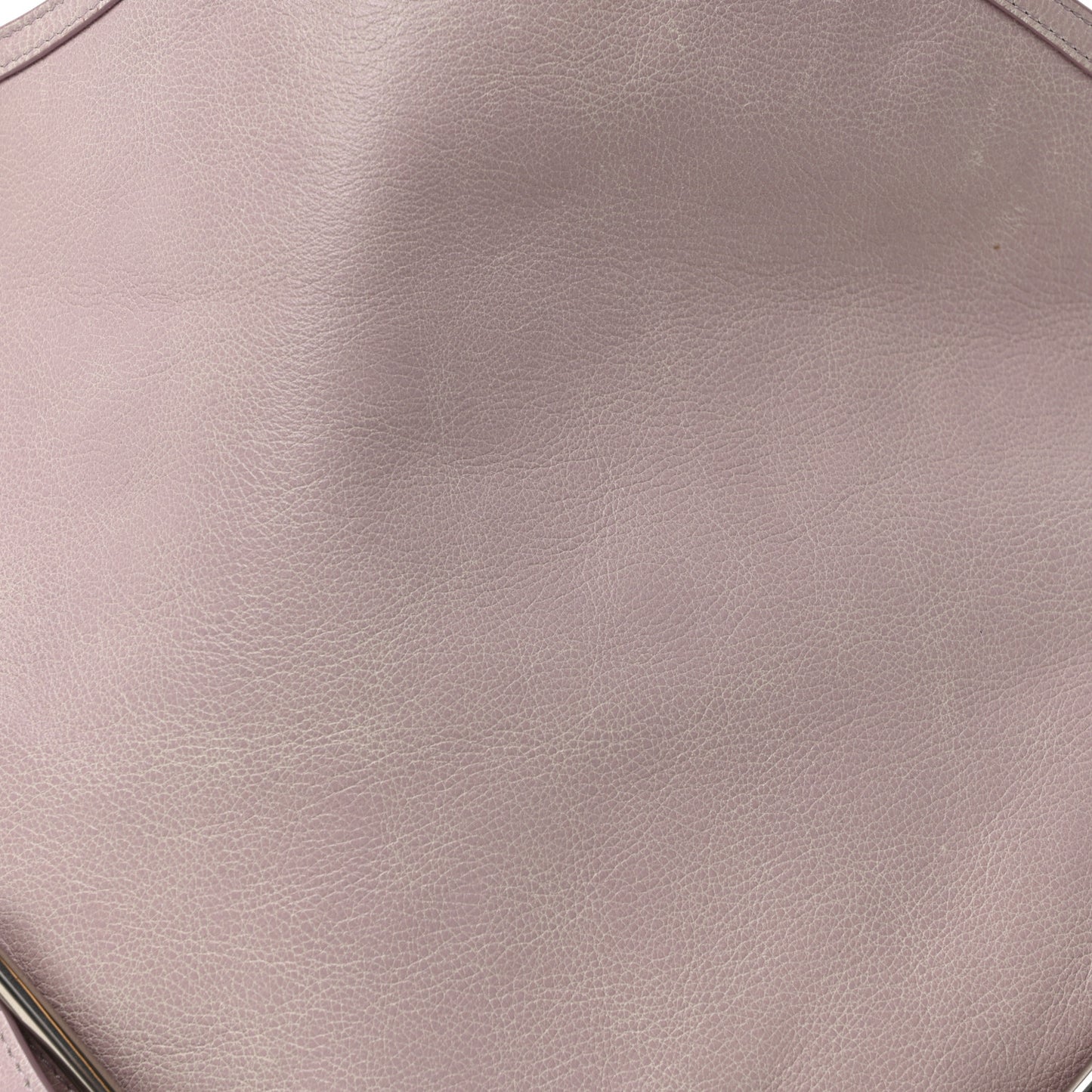 Tumbled Calfskin Medium Voyou Bag Old Pink