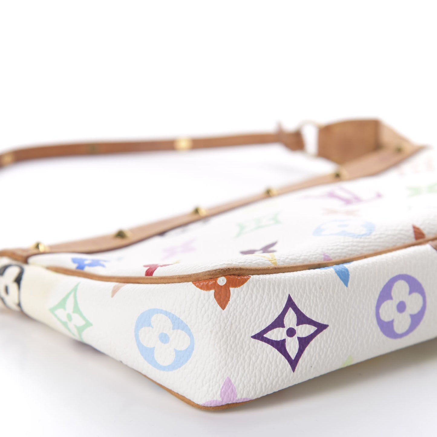 Monogram Multicolor Pochette Accessories White