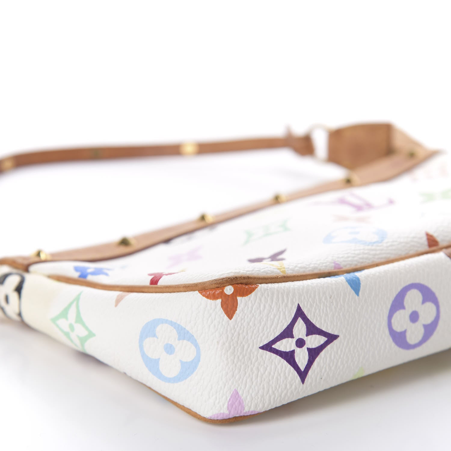 Louis Vuitton Monogram Multicolor Pochette Accessories White 6 of 11