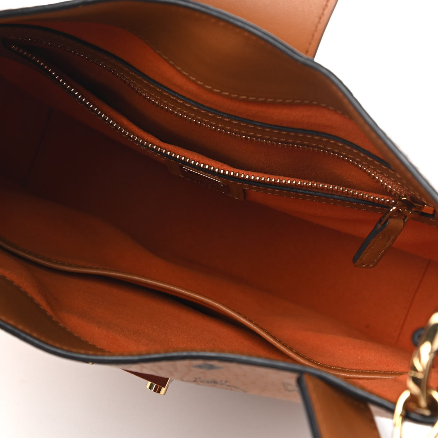 Visetos Studded Medium Patricia Hobo Cognac