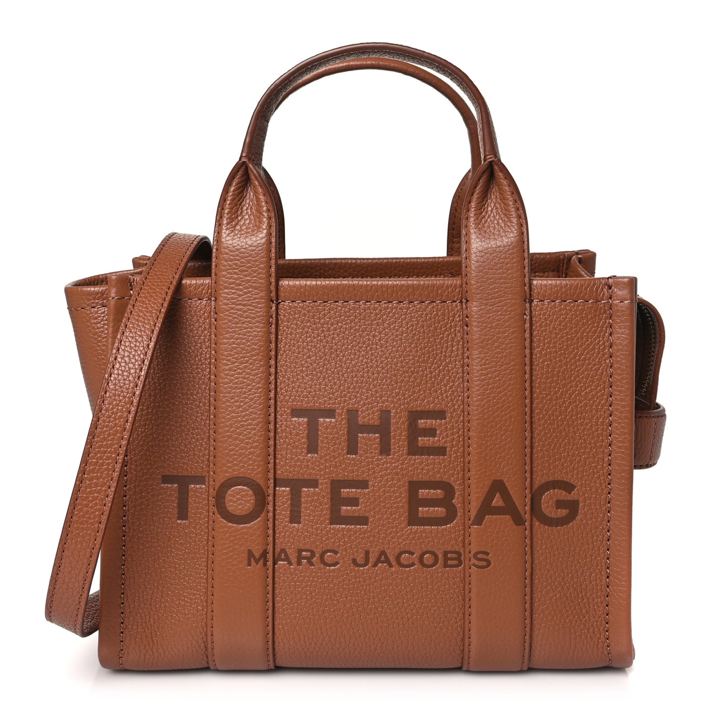Grained Calfskin Small The Tote Bag Argan Oil