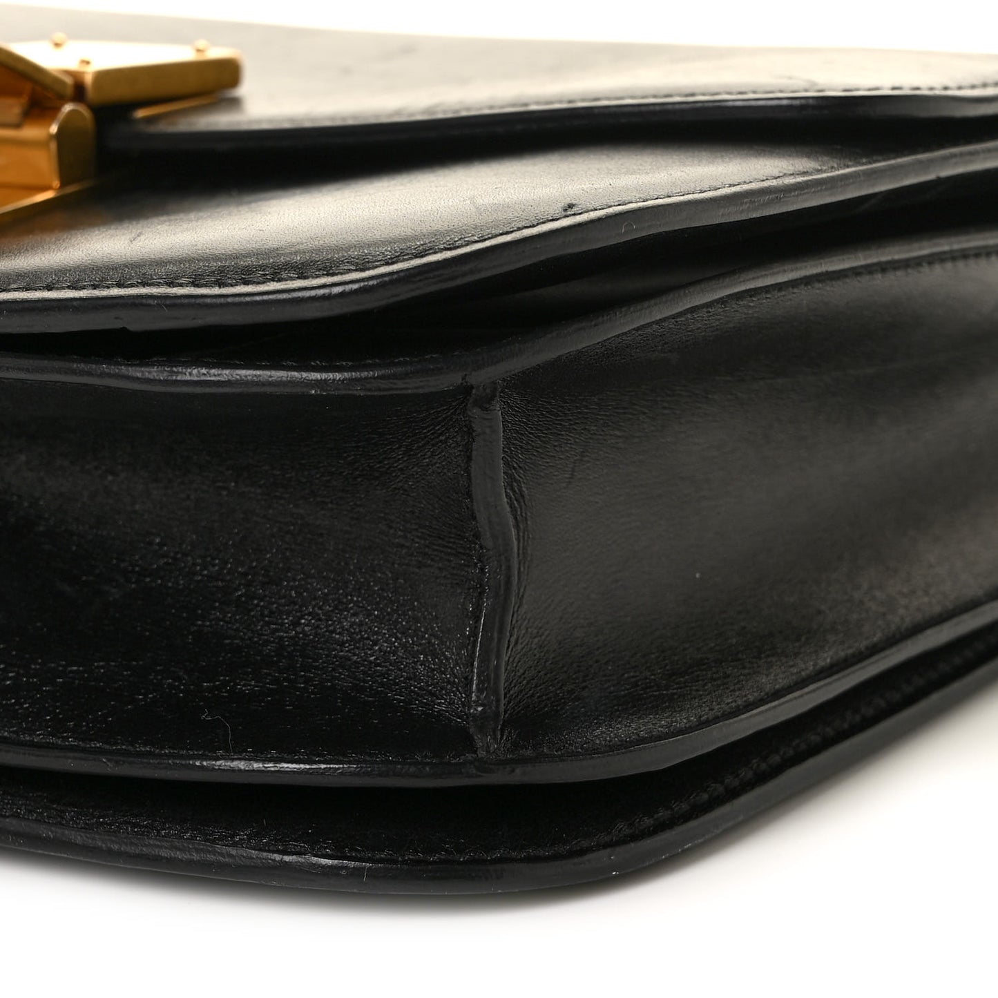 Box Calfskin Medium Classic Box Flap Bag Black