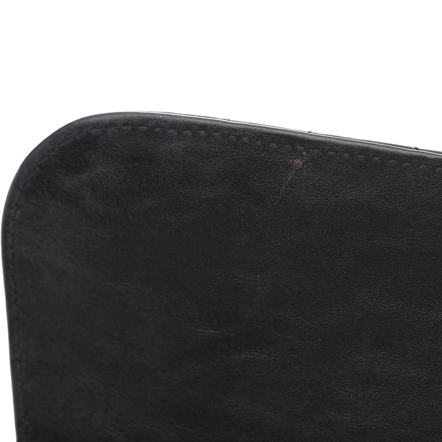 Crumpled Calfskin Quilted Jumbo Double Flap So Black