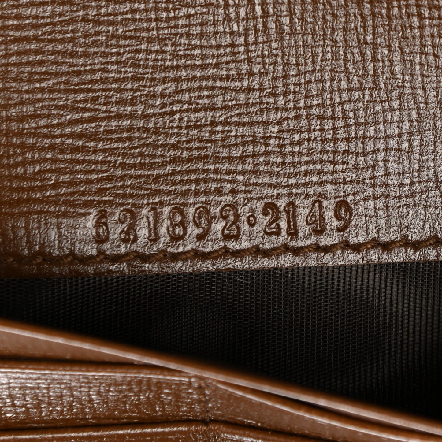 GG Supreme Monogram Azalea Calfskin Horsebit 1955 Wallet On Chain Beige Ebony Brown Sugar