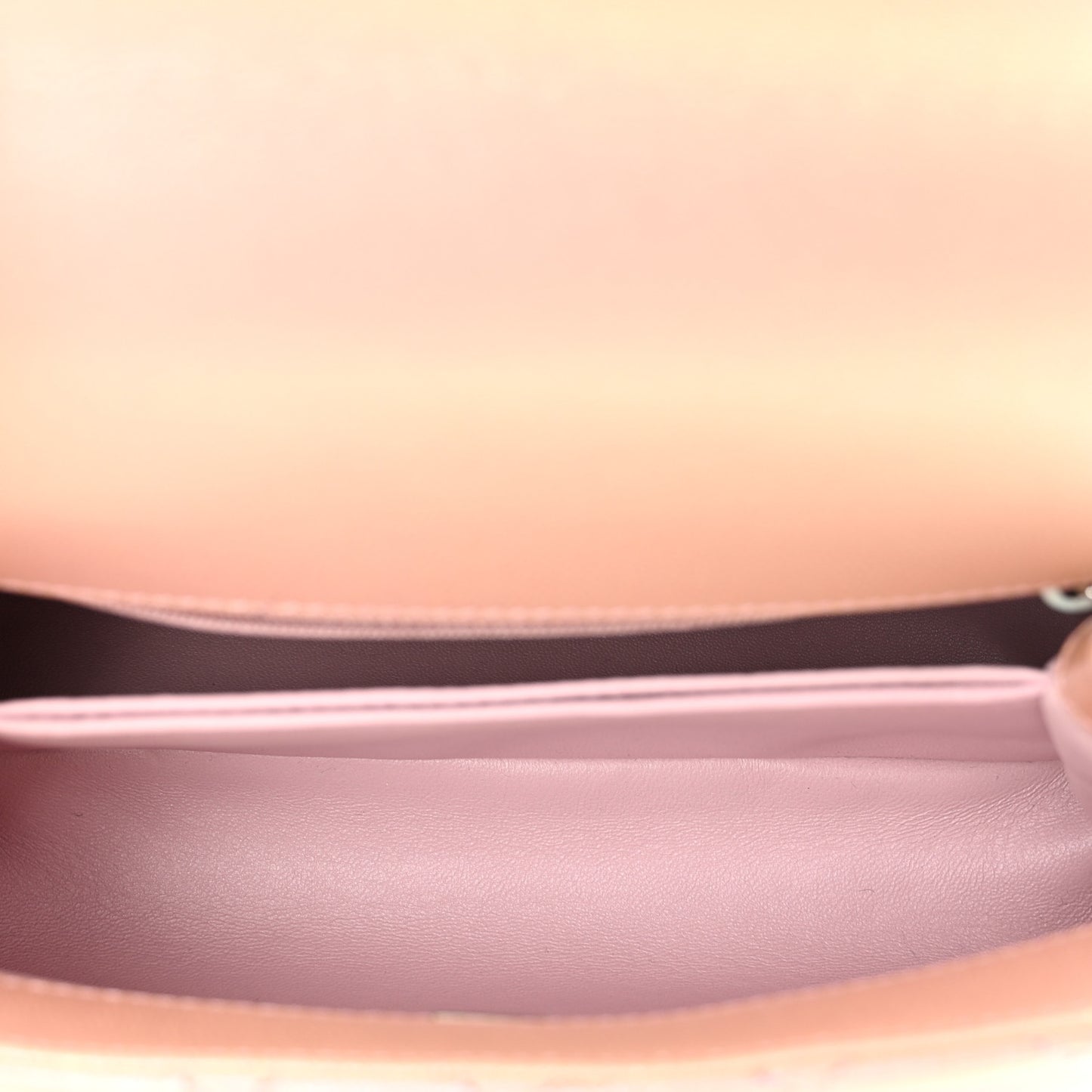 Iridescent Caviar Quilted Mini Coco Handle Flap Pink