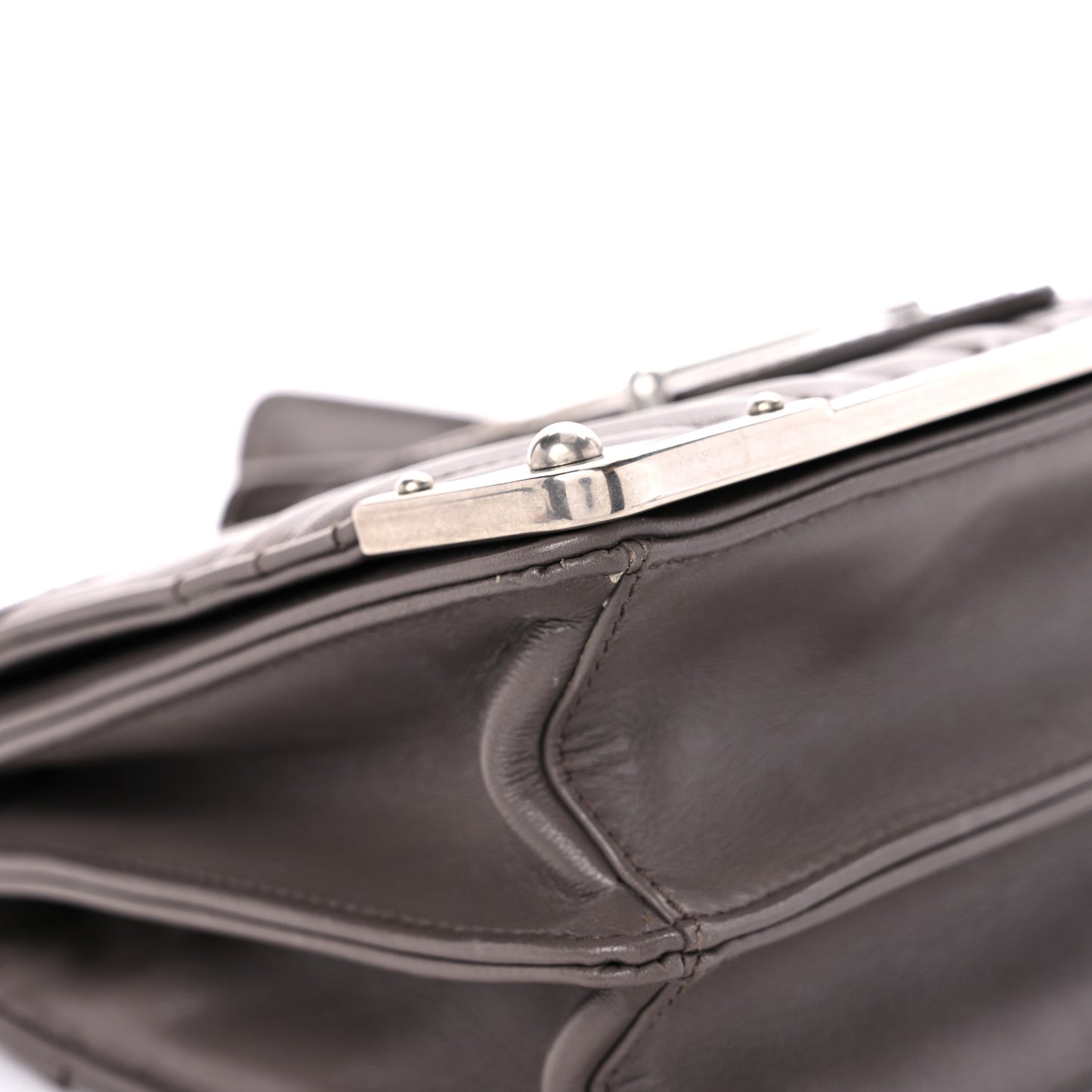 Soft Calfskin Impunture Diagramme Cahier Bag Bambu