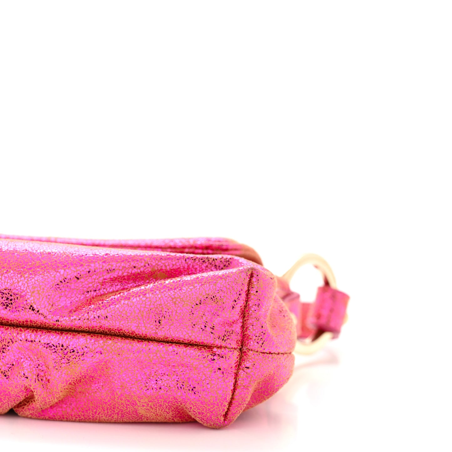 Metallic Nappa Mini Chef Shoulder Bag Pink