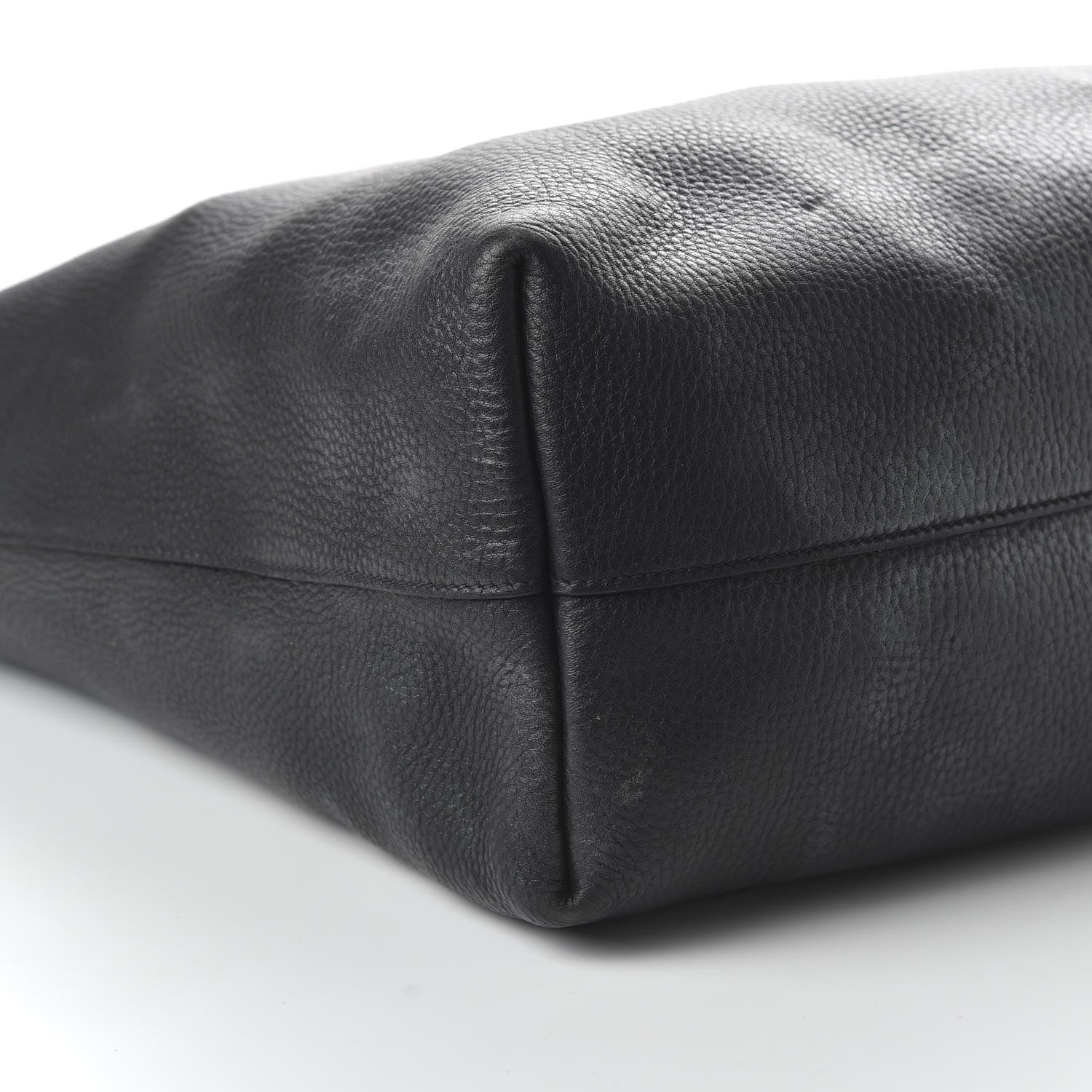 Prada Vitello Daino Etiquette Shopping Bag Black 6 of 12