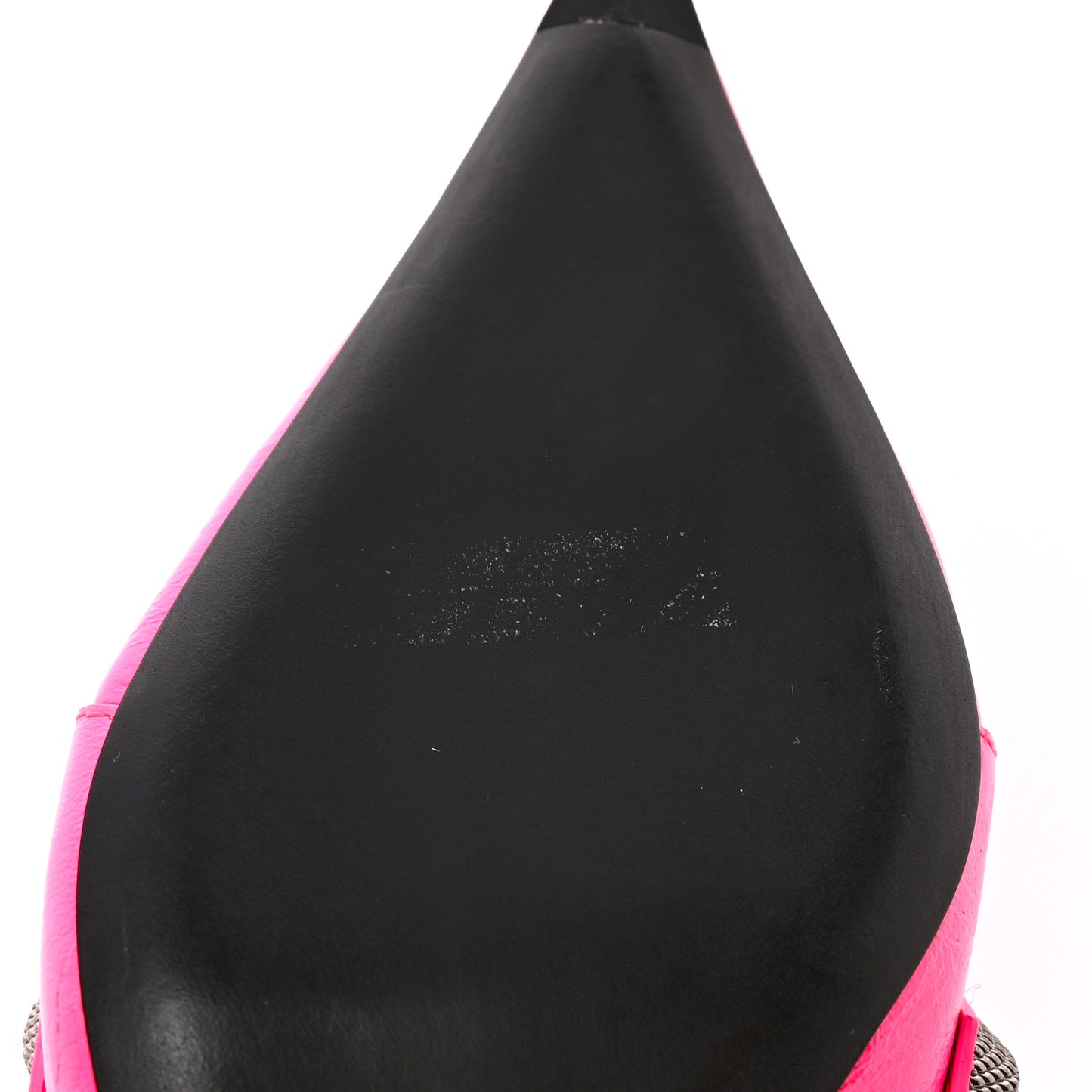 Agneau Arena Cagole 70mm Mules 39.5 Fluo Pink