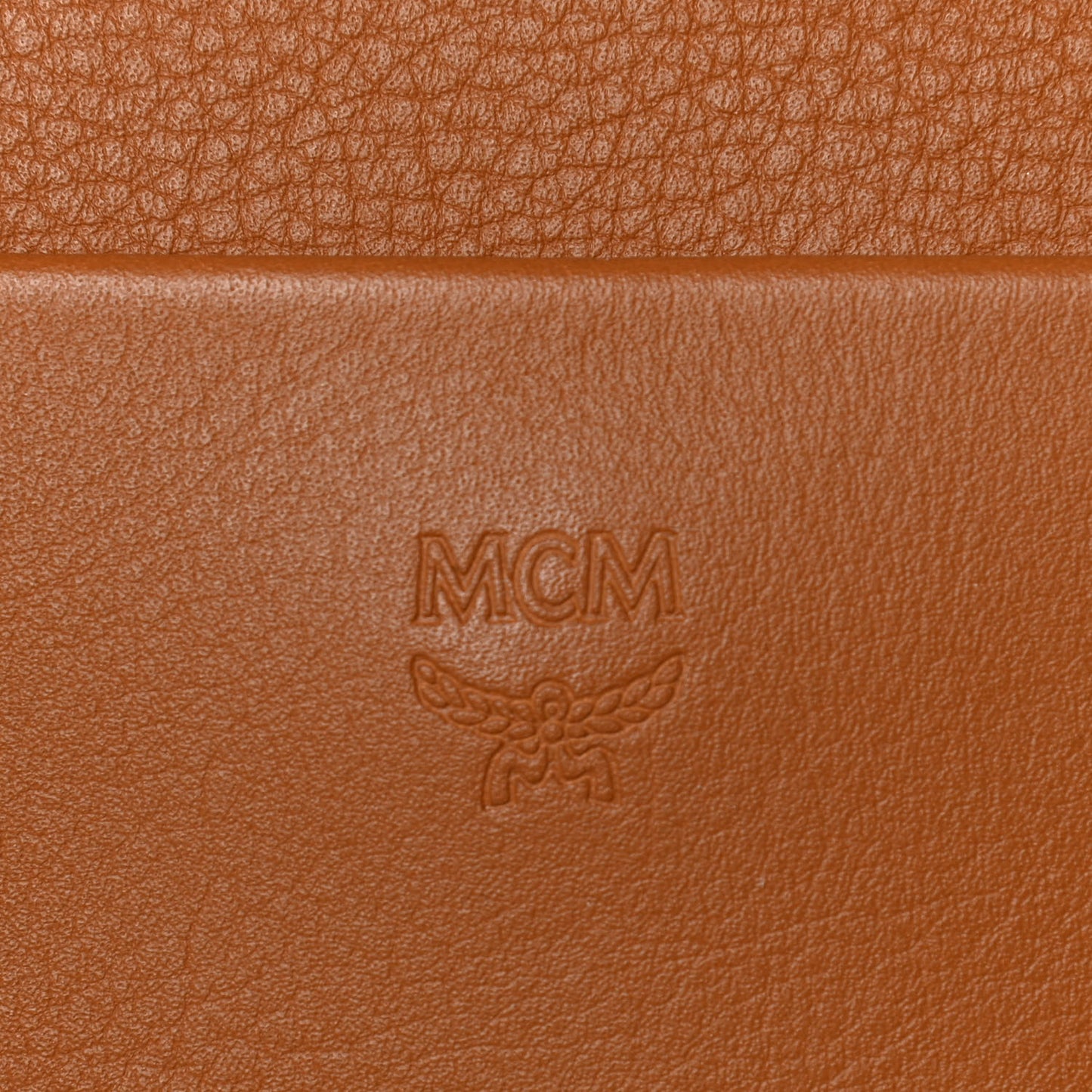 Calfskin Essential Visetos Small Backpack Cognac