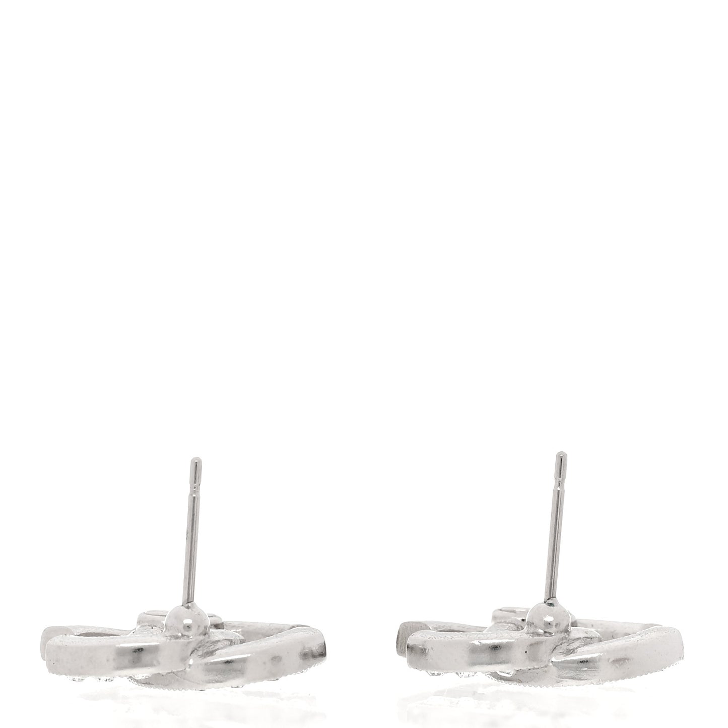 Crystal Mini Timeless CC Earrings Silver