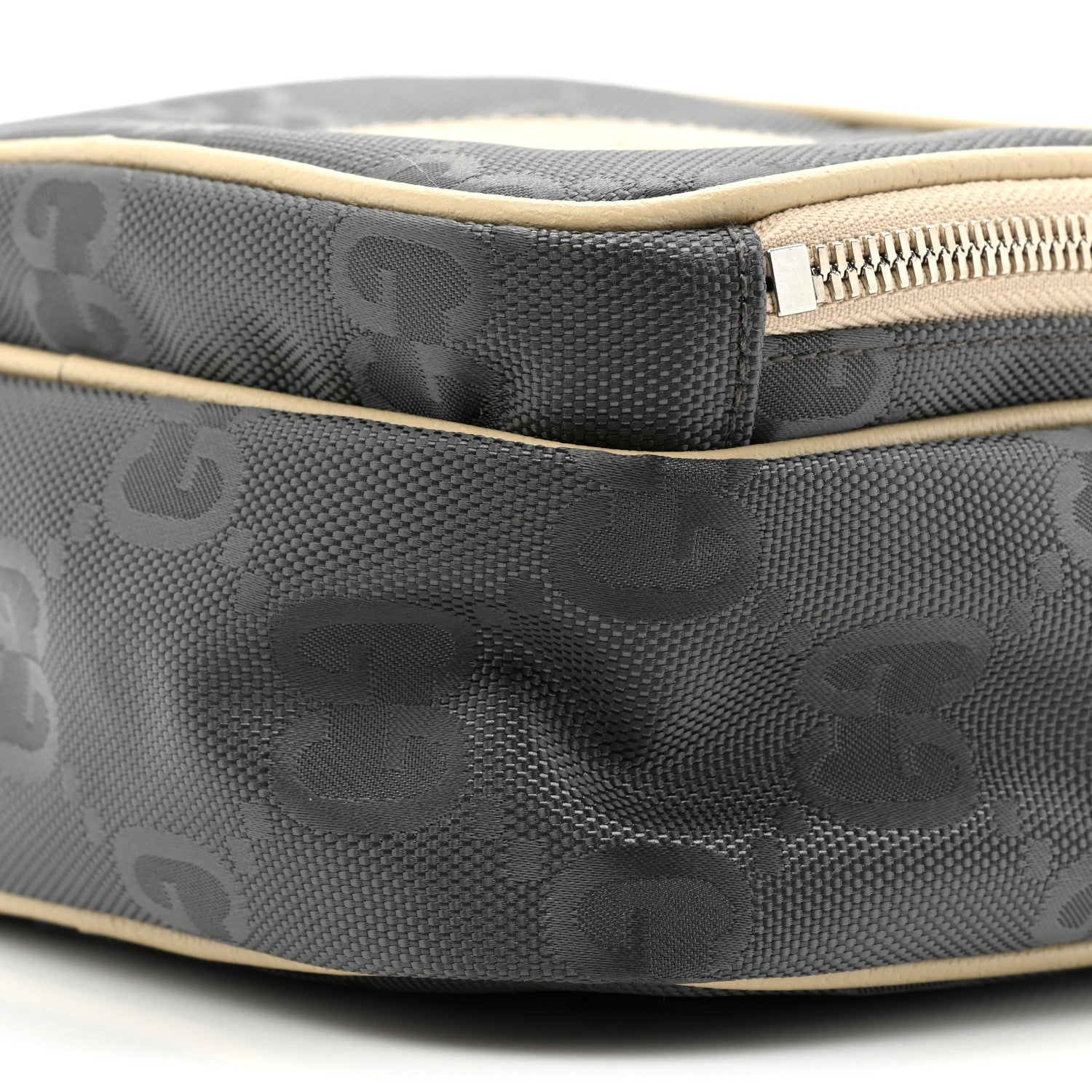 Gucci Econyl Nylon Monogram Off The Grid Shoulder Bag Graphite Grey New Plaster 8 of 9