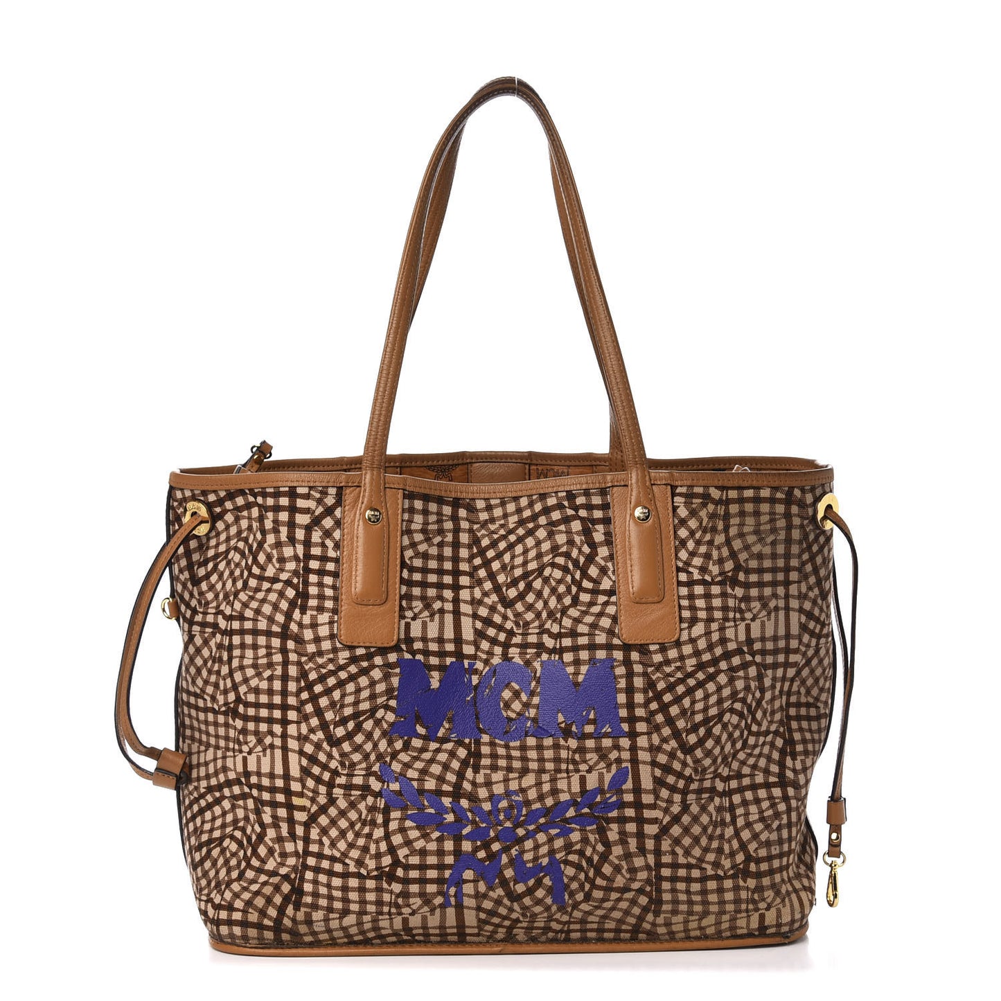 Visetos Medium Liz Reversible Shopper Tote Cognac