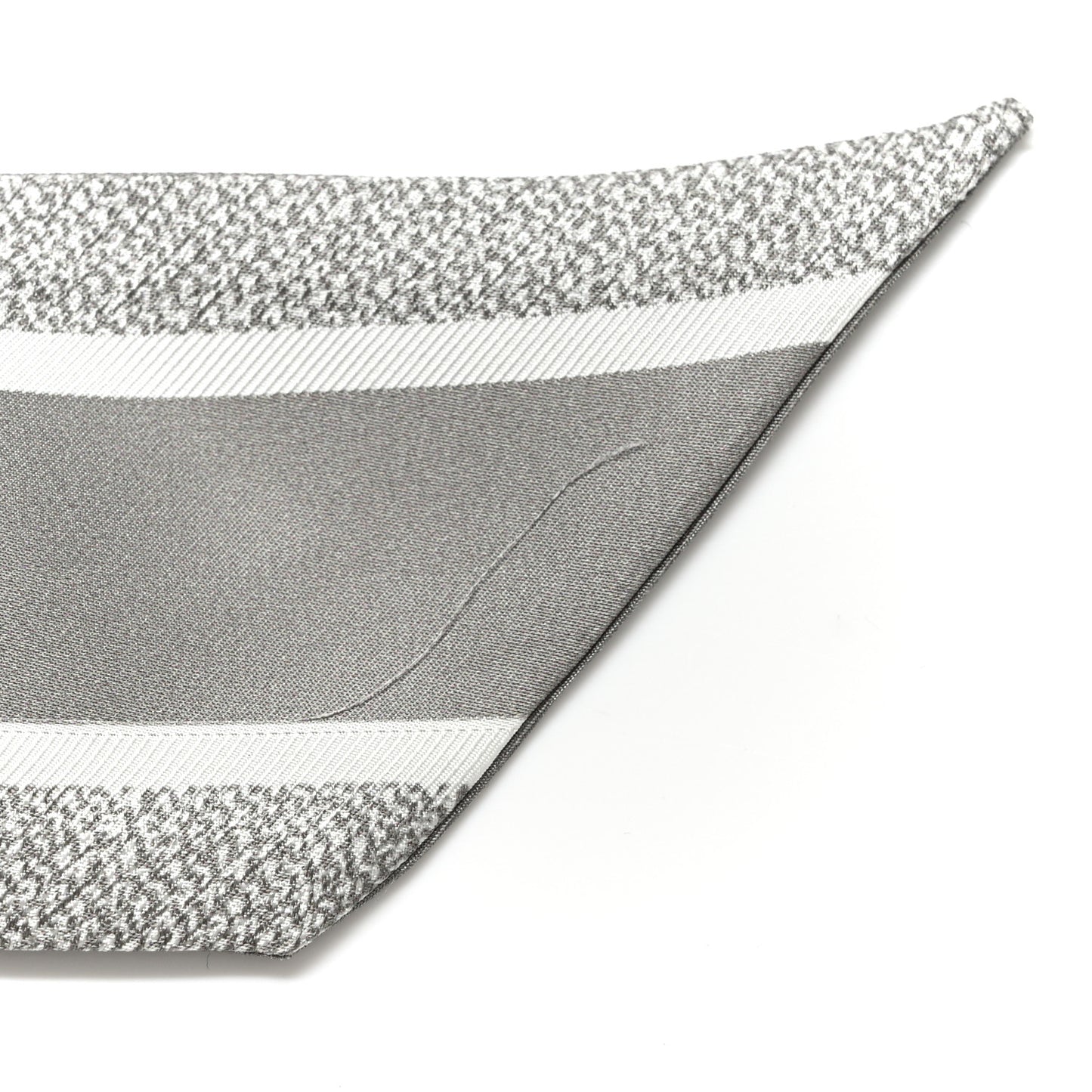 Silk Oblique Mitzah Scarf Grey
