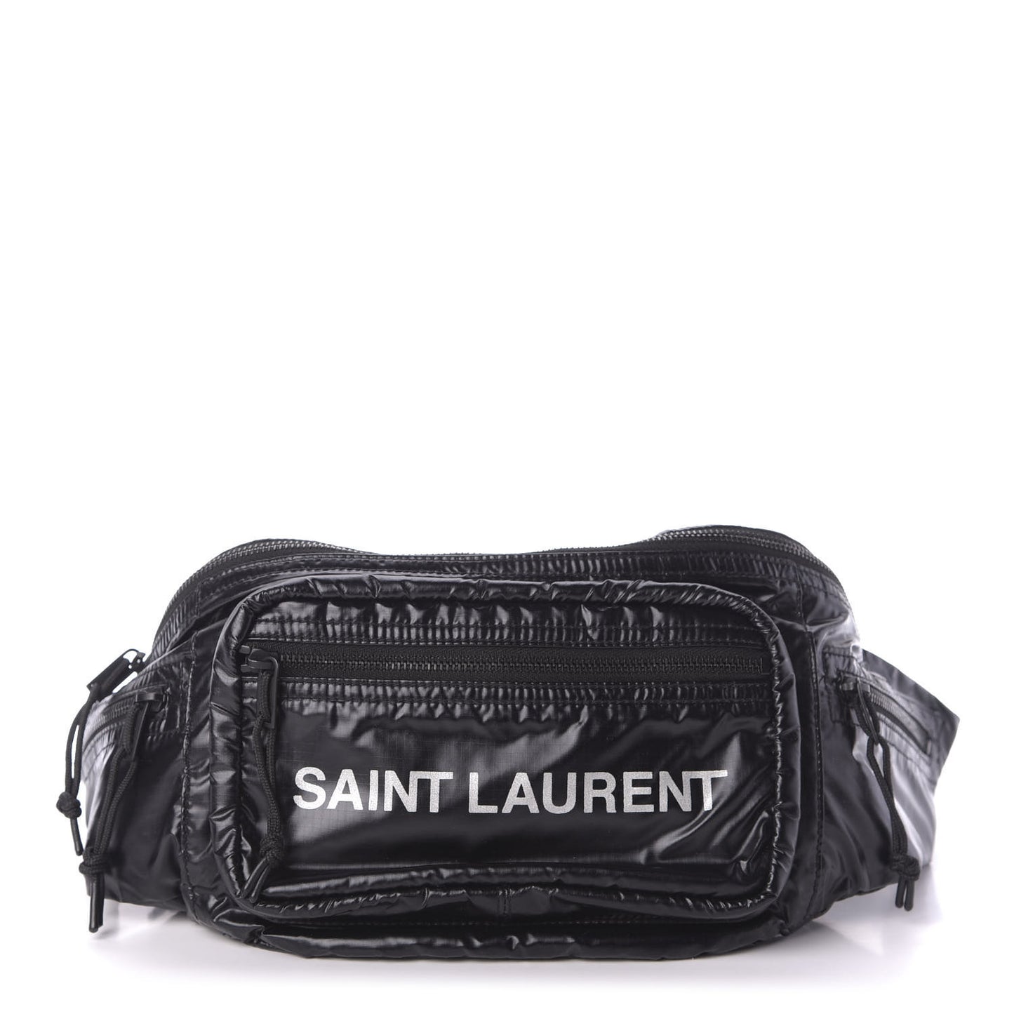 Nylon Logo Ripstop Body Belt Bag Black