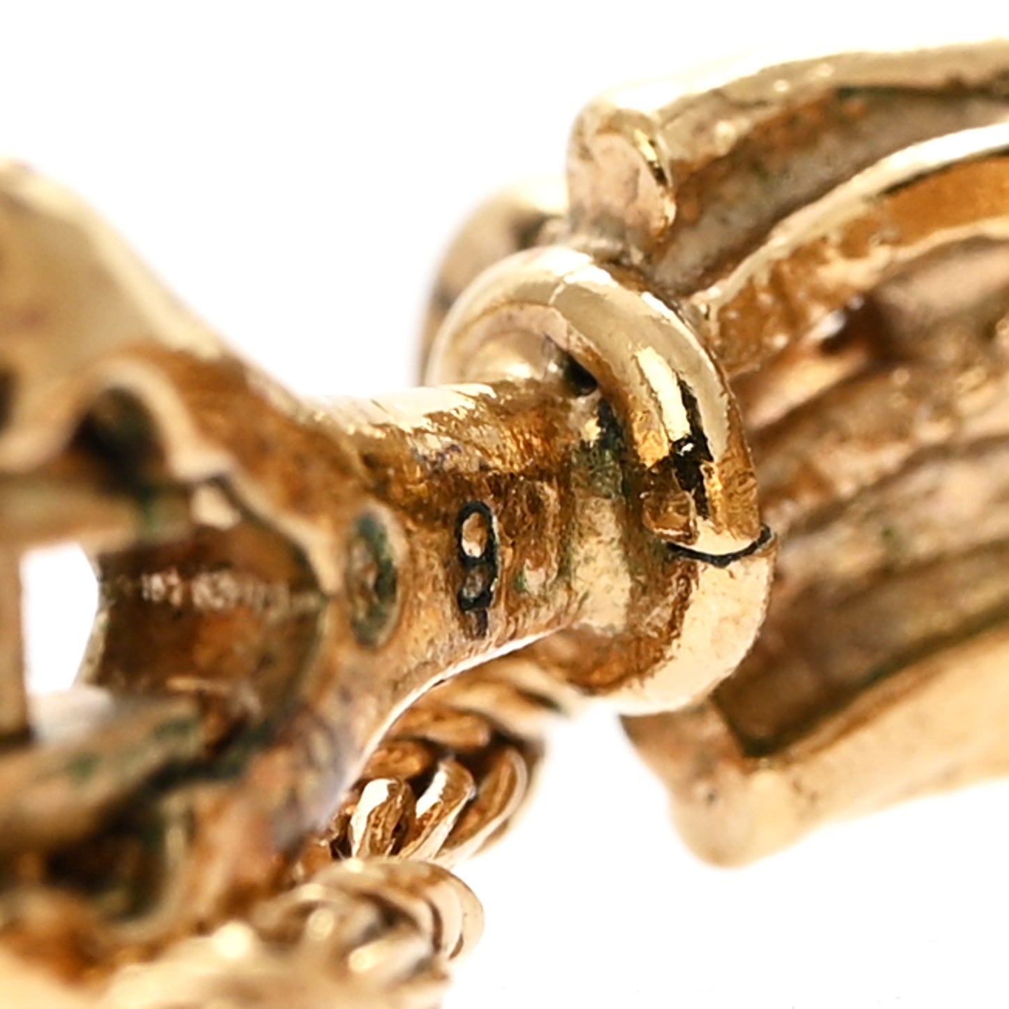 Metal Opyum Clip On Drop Earrings Gold