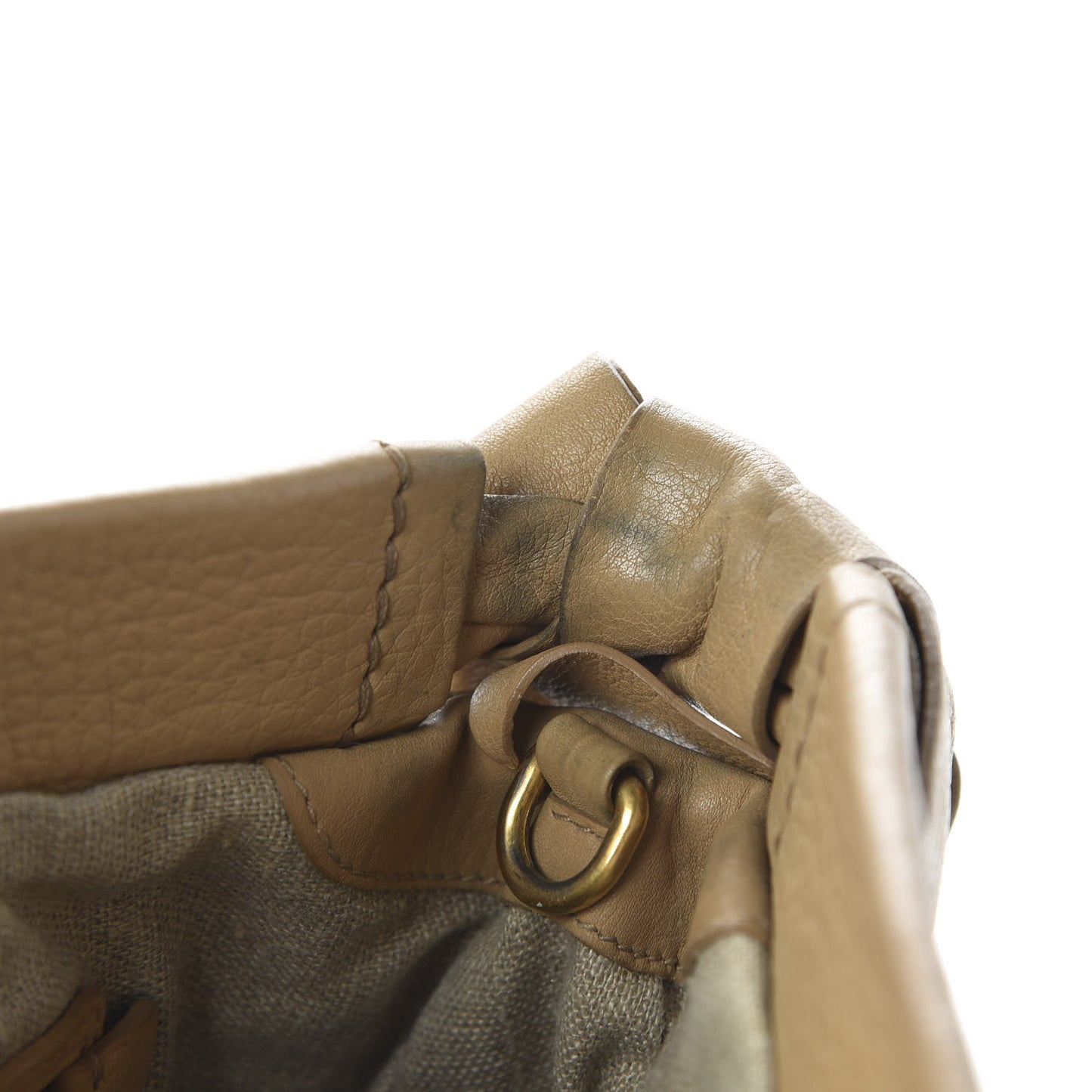 Vitello Large Bow Tote Beige