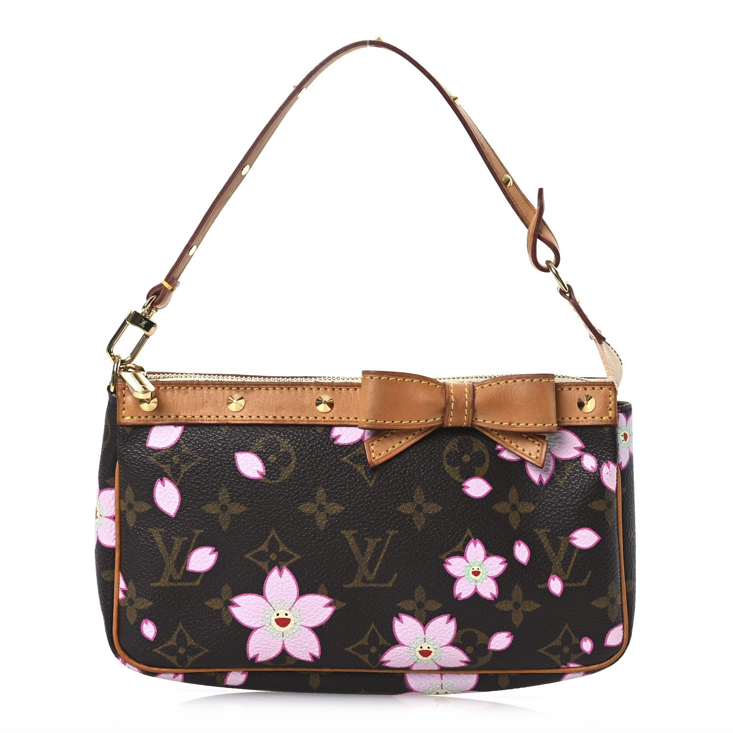 Louis Vuitton Monogram Cherry Blossom Pochette Accessories Brown 1 of 14