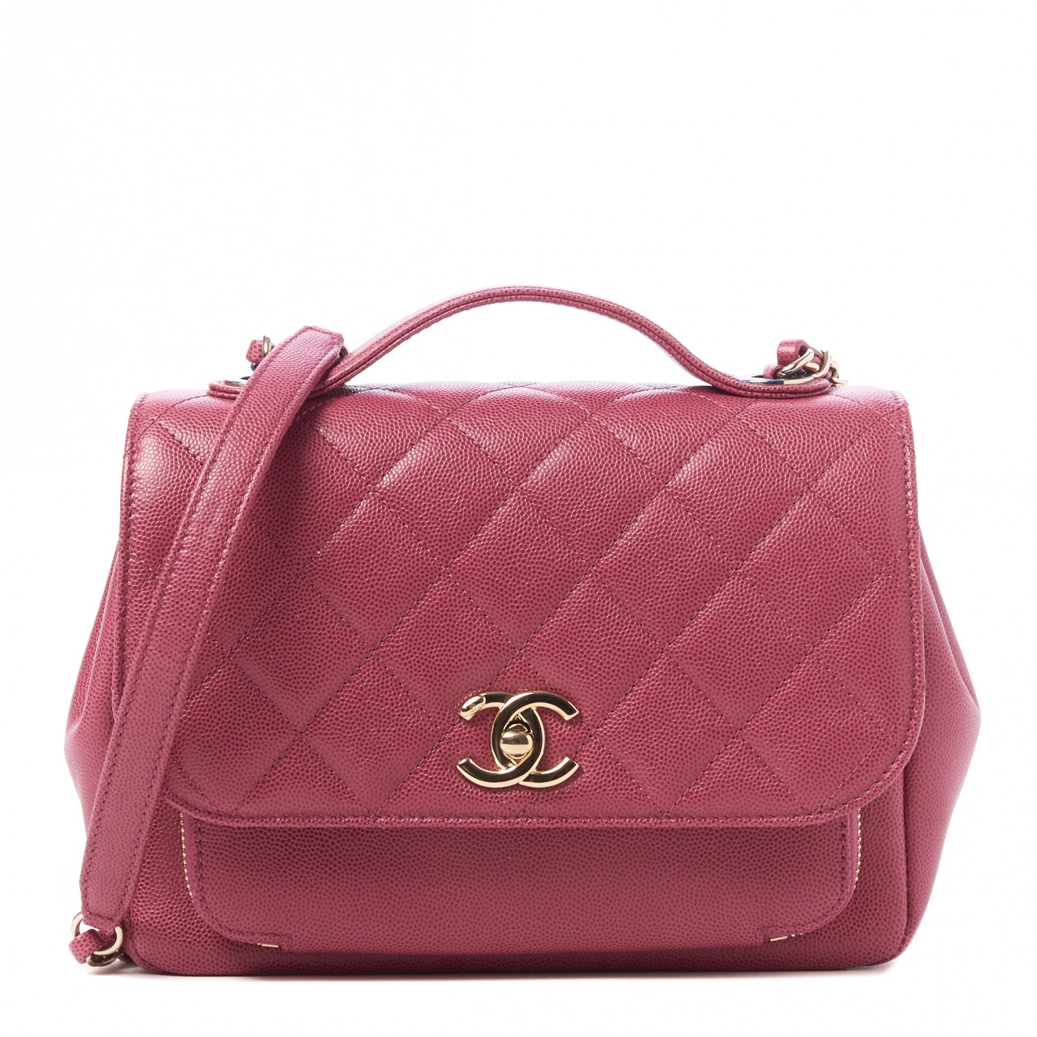 Chanel Caviar Quilted Medium Business Affinity Flap Pink 848452