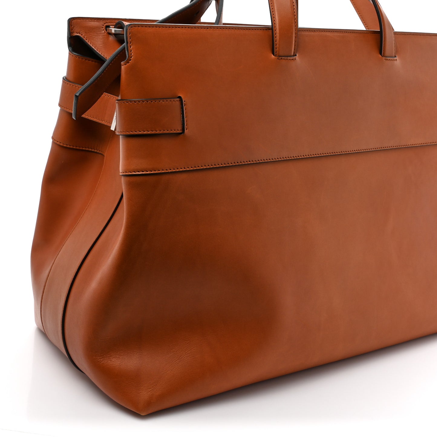 Calfskin Gancini Mens Tote Bag Vicuna