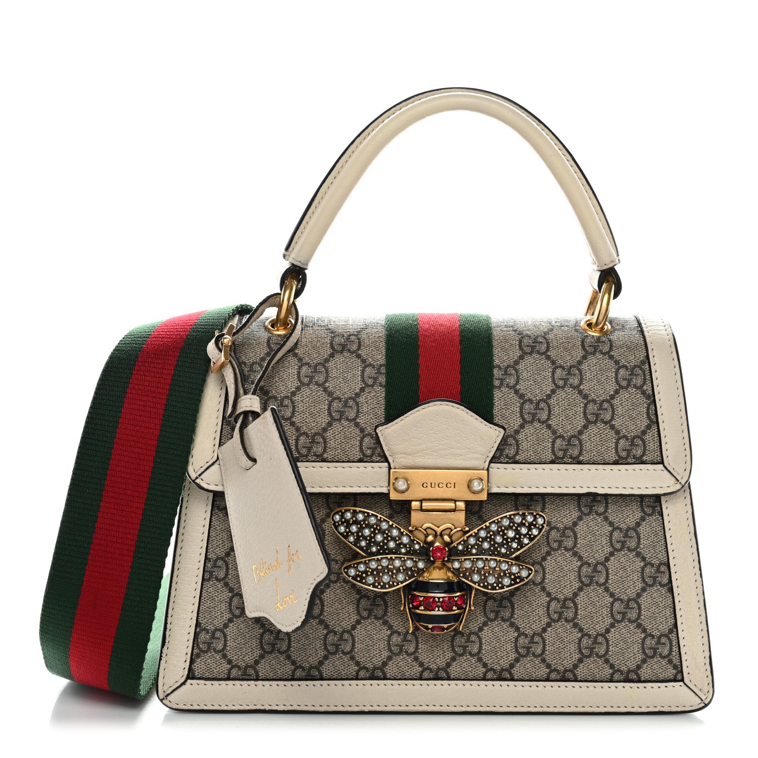 Gucci GG Supreme Monogram Small Queen Margaret Top Handle Bag