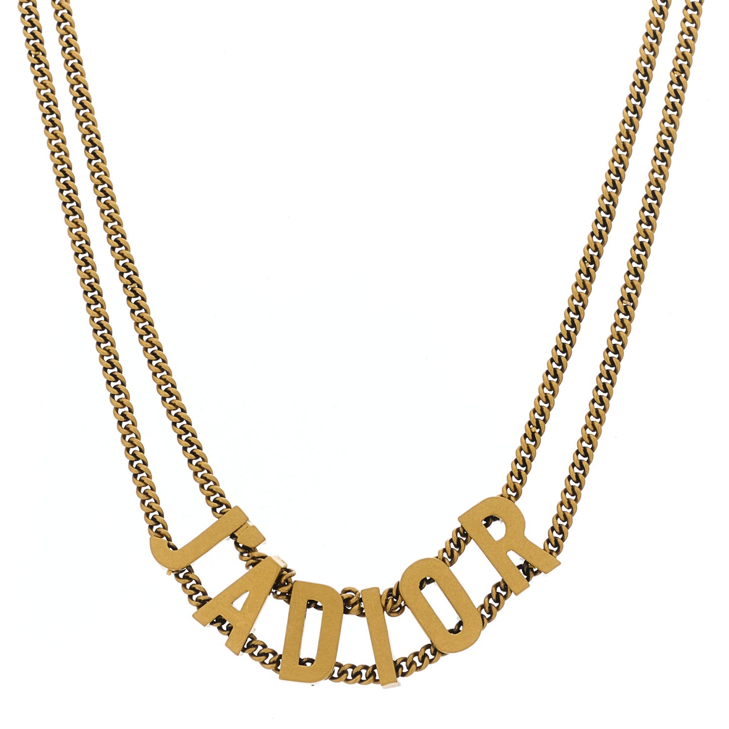 Metal J'Adior Choker Necklace Aged Gold