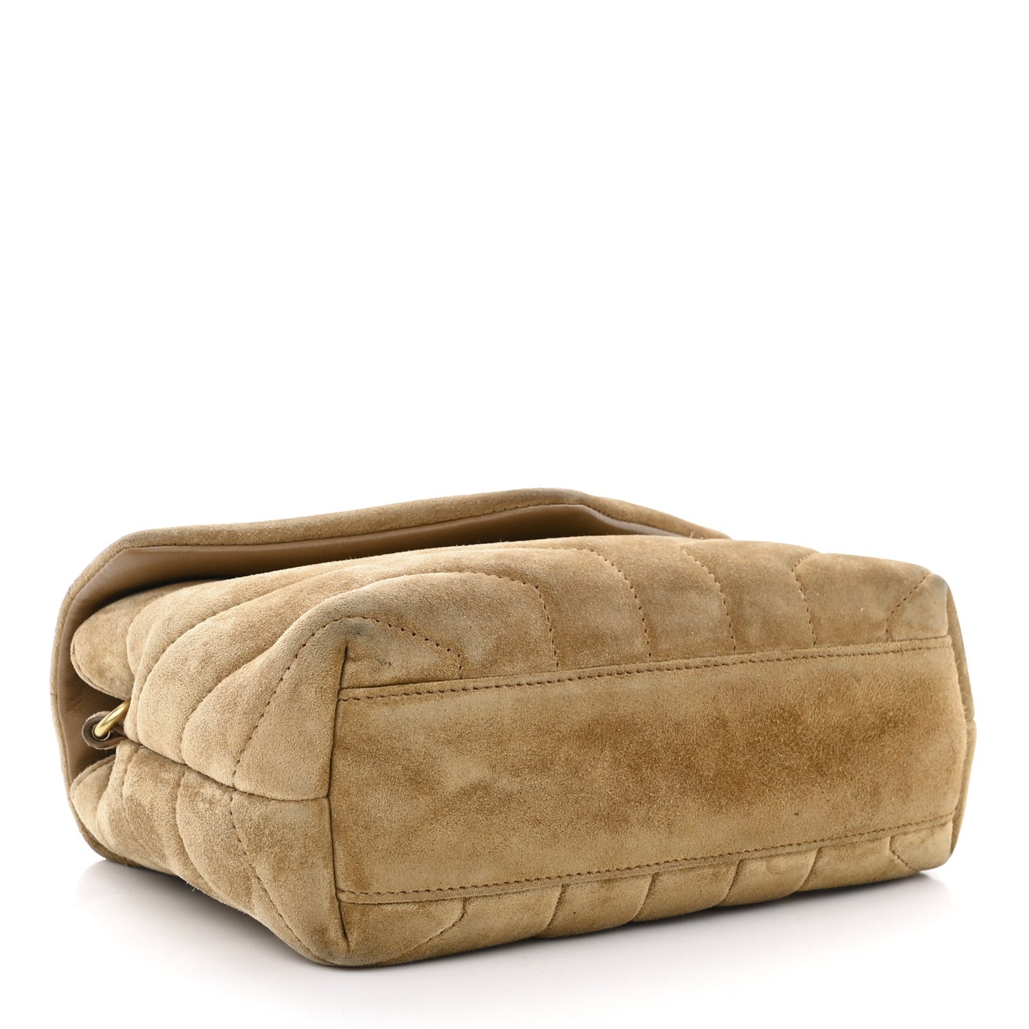 Suede Toy Loulou Shoulder Bag Cinnamon